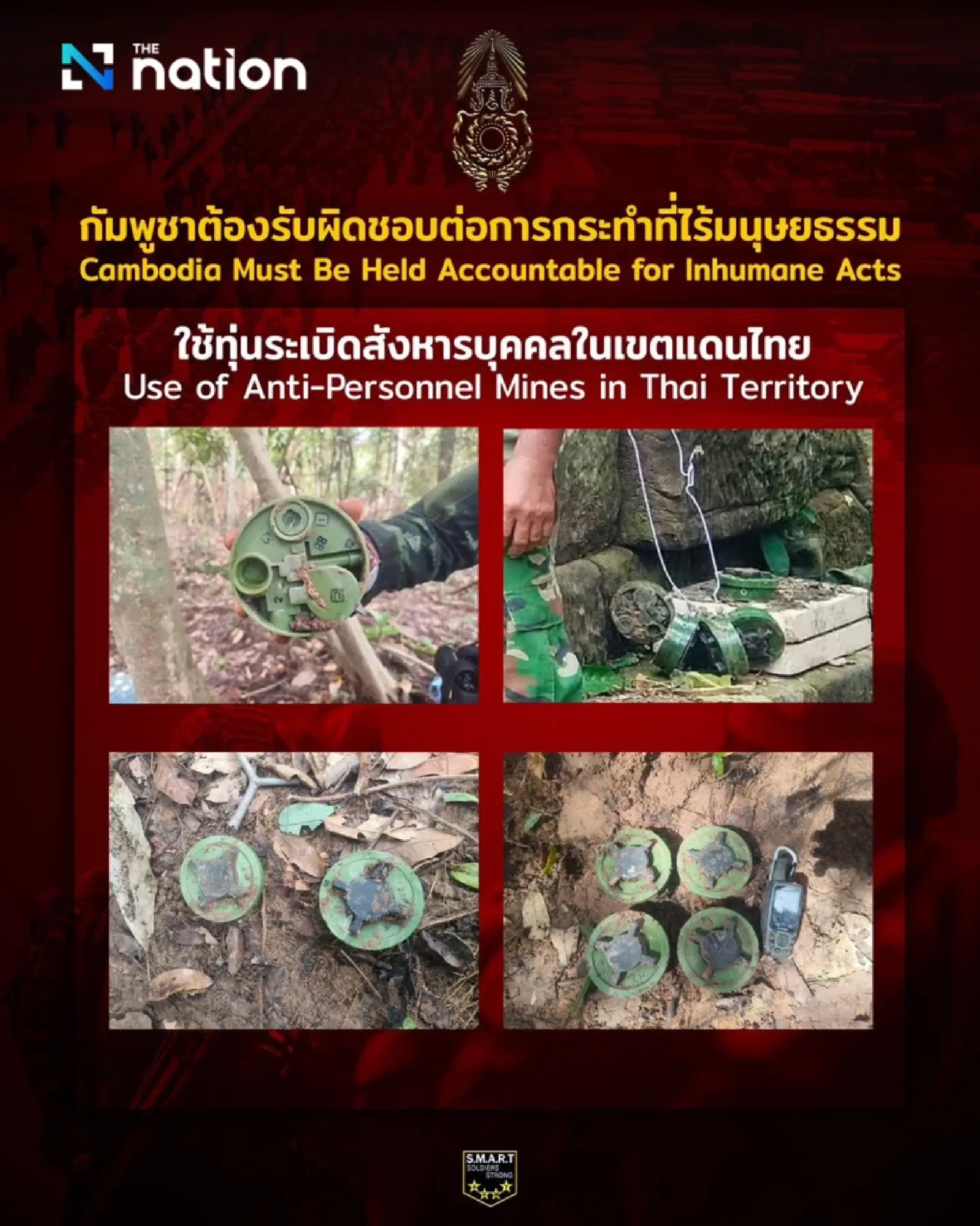Thai Army highlights Cambodia’s violations of international humanitarian law