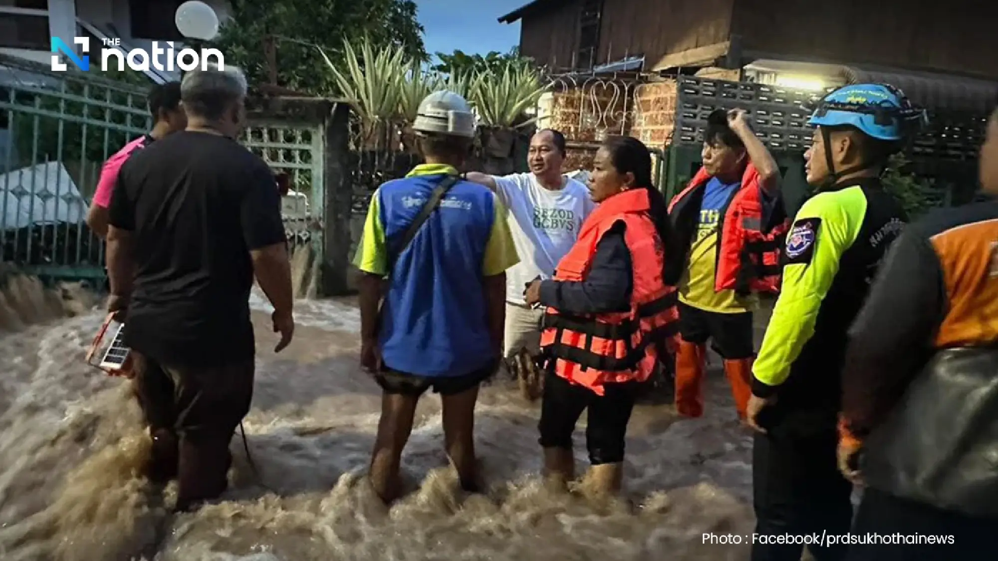 Sukhothai hit by severe floods as Yom River bursts banks, four communities affected