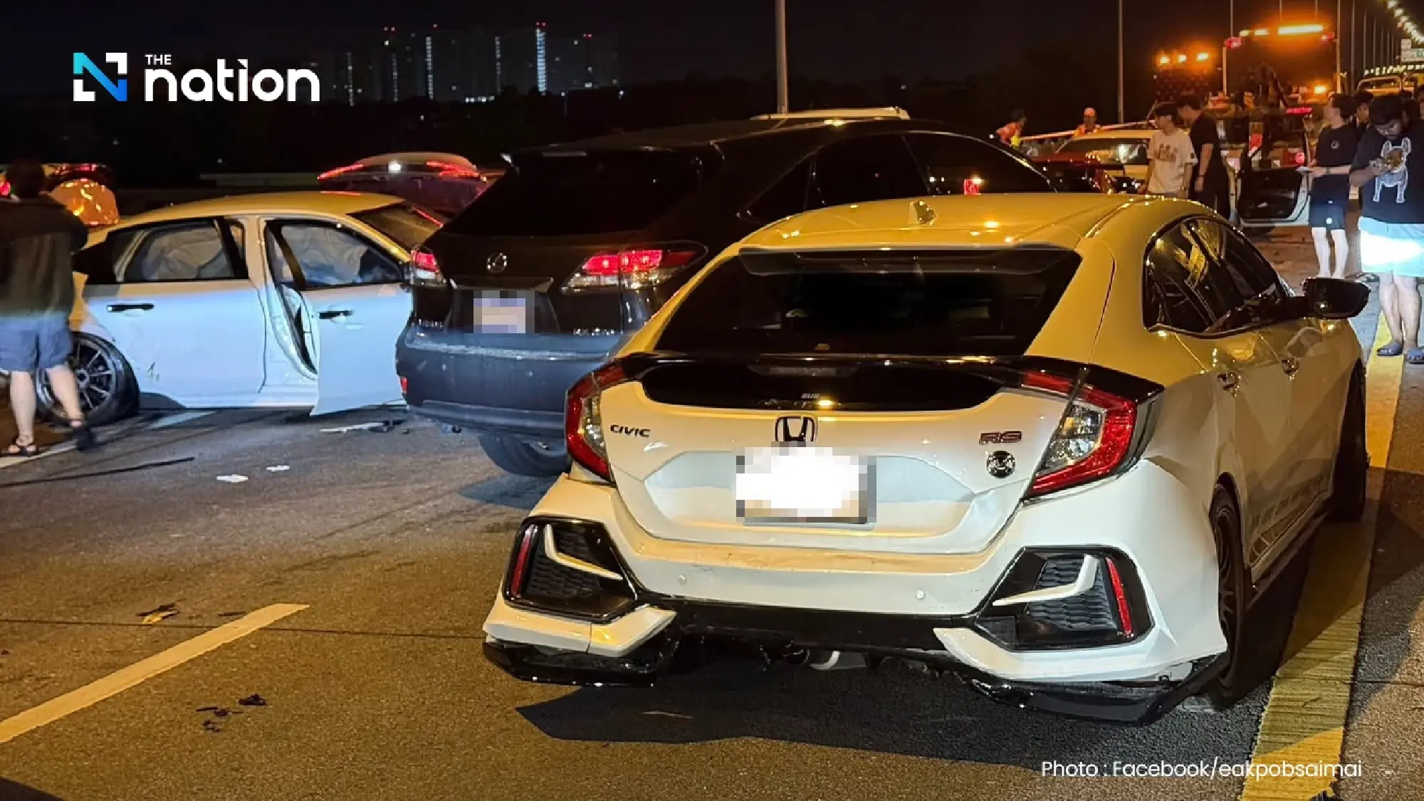 Police vow crackdown on expressway street racing, probe 11-car crash with full charges