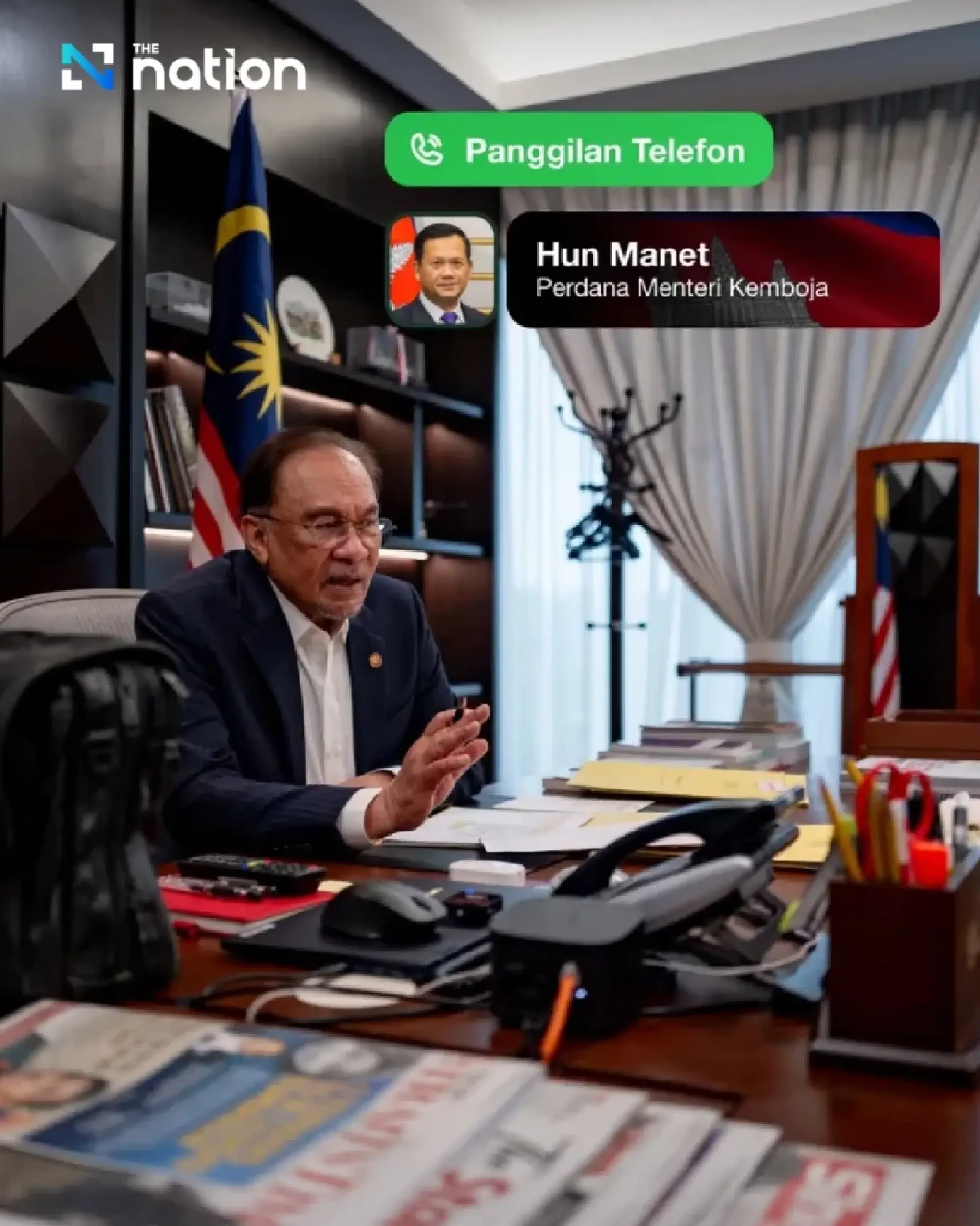 Phumtham and Anwar discuss border situation and IOT