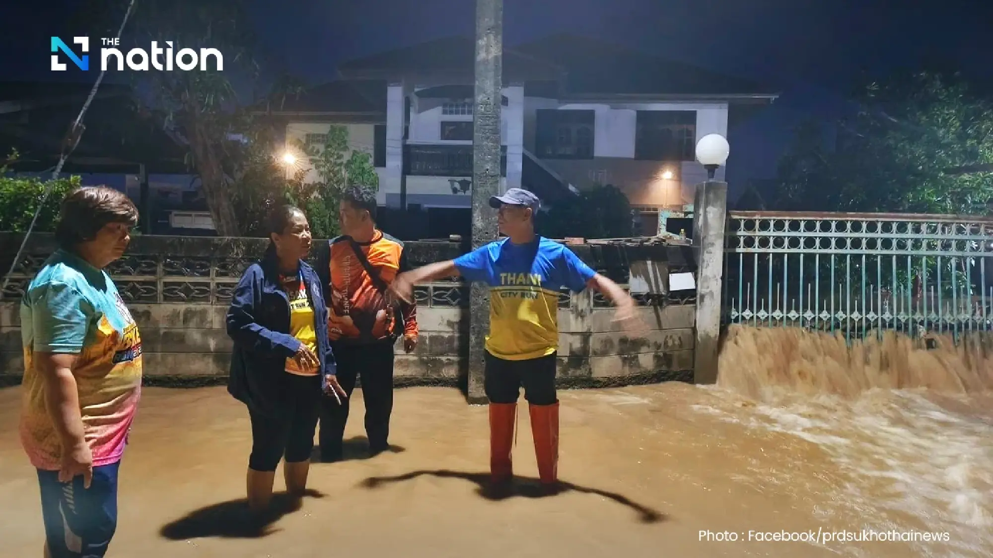 Sukhothai hit by severe floods as Yom River bursts banks, four communities affected
