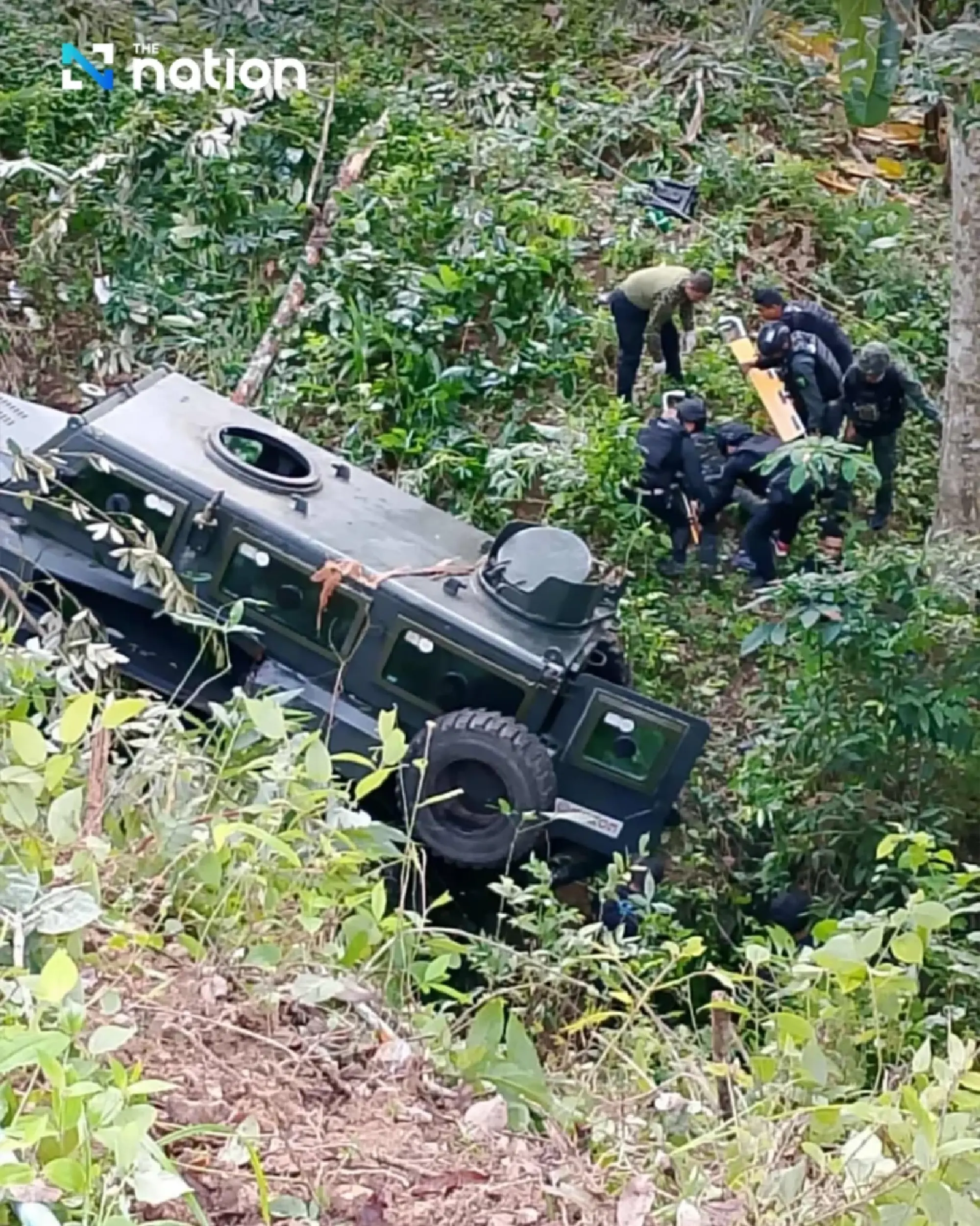 Troops injured in vehicle accident while pursuing insurgents in Songkhla