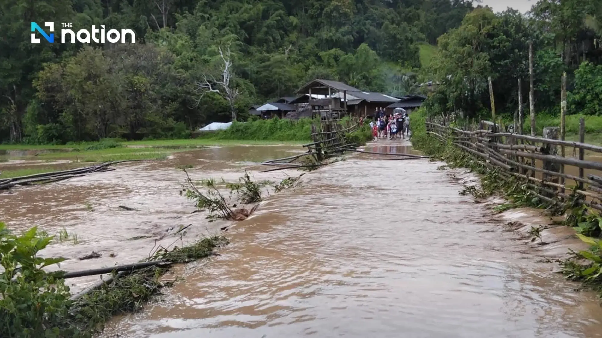 Tropical low-pressure system and monsoon trigger heavy rain and flash floods in northern Thailand