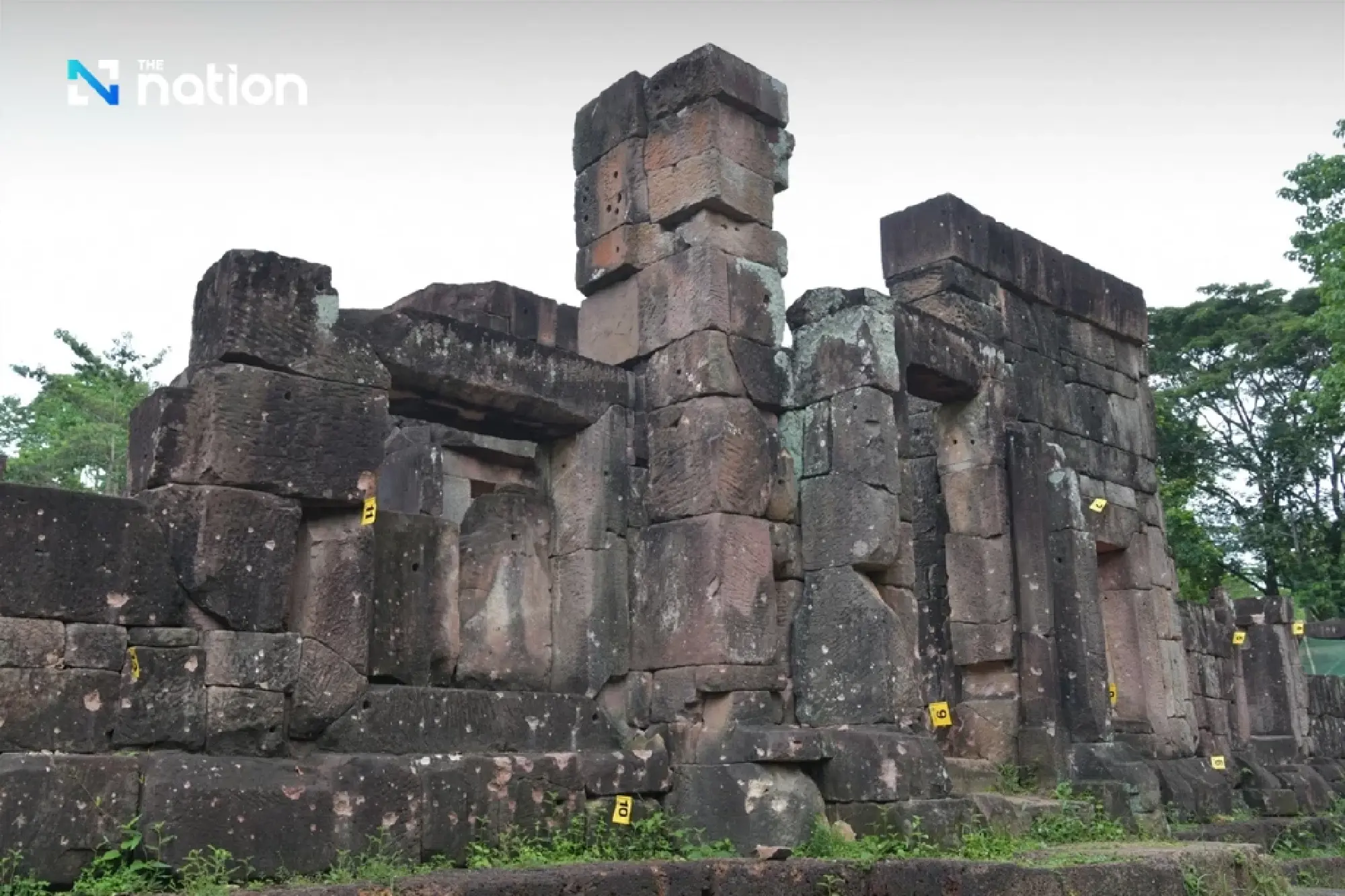 Traces of damage at Ta Muen Thom temple as Cambodia bombarded the site
