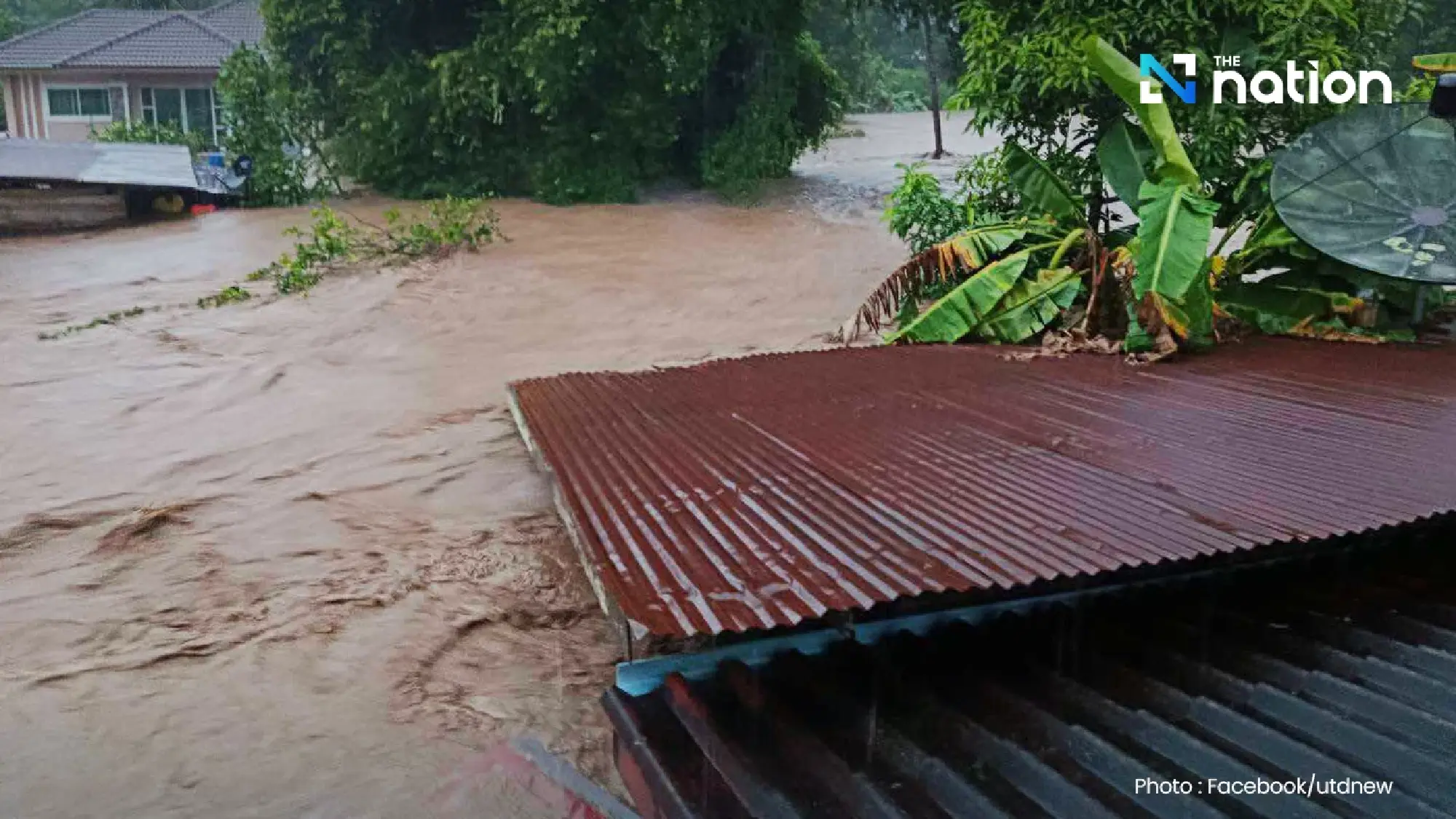 Uttaradit hit by worst floods in 80 years, single-storey homes submerged