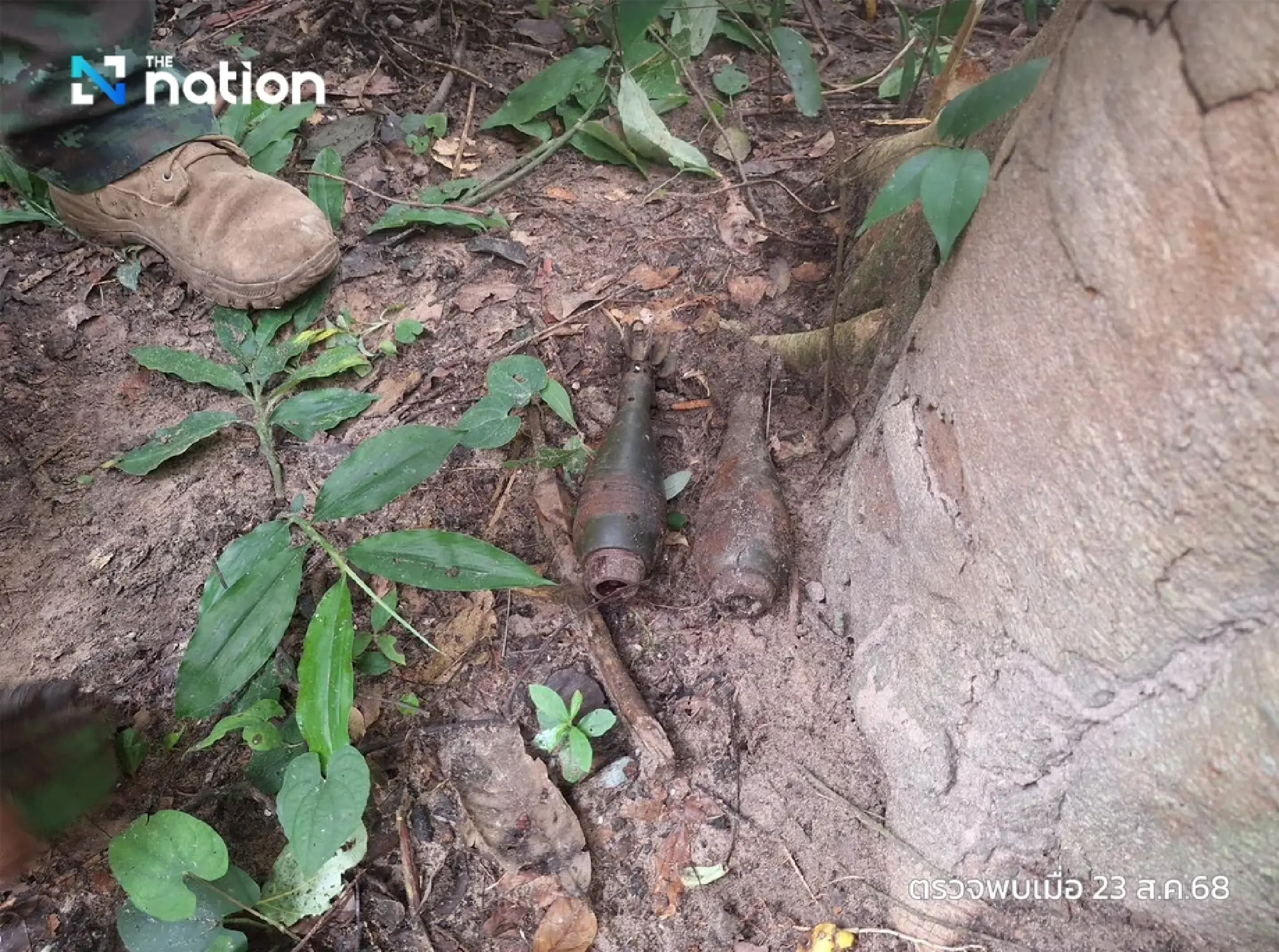 Bomb trap laid by Cambodian troops uncovered near Prasat Ta Kwai