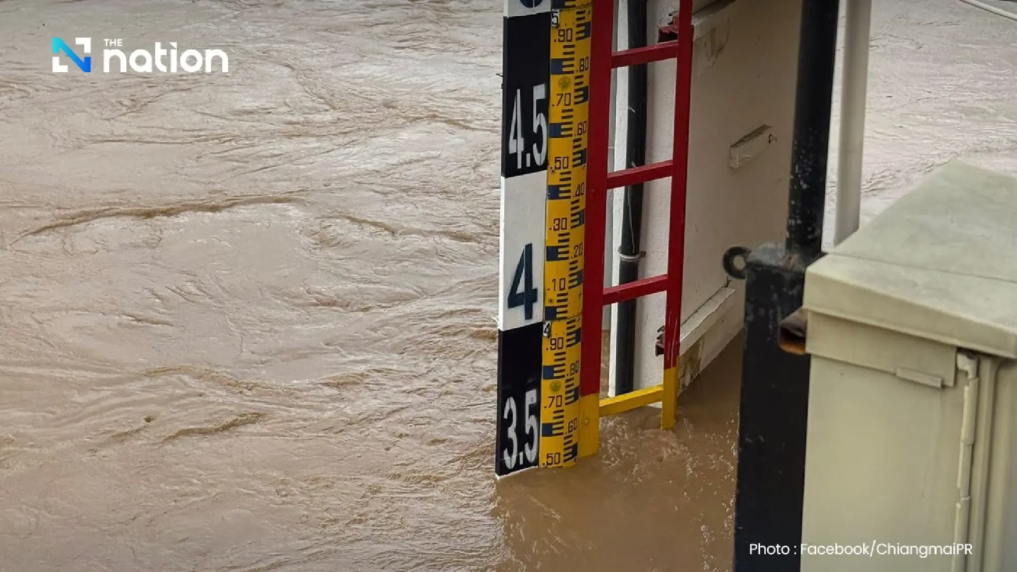 DDPM warns of Ping River nearing banks in San Sai, Chiang Mai; residents urged to move valuables and protect vulnerable