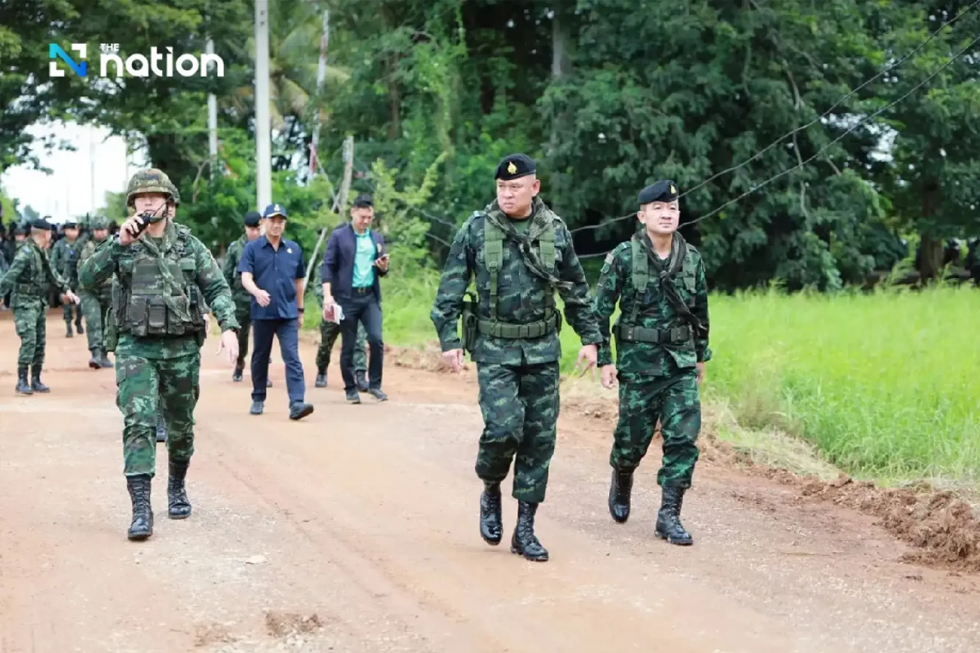 Burapha Task Force chief inspects Ban Nong Chan, affirms readiness to defend border