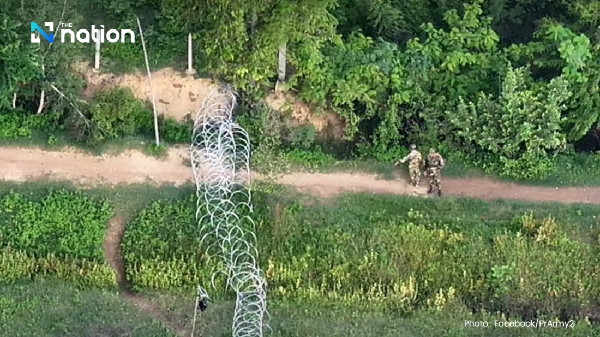 Tension flares as Cambodians dismantle Thai border fence in Sa Kaeo