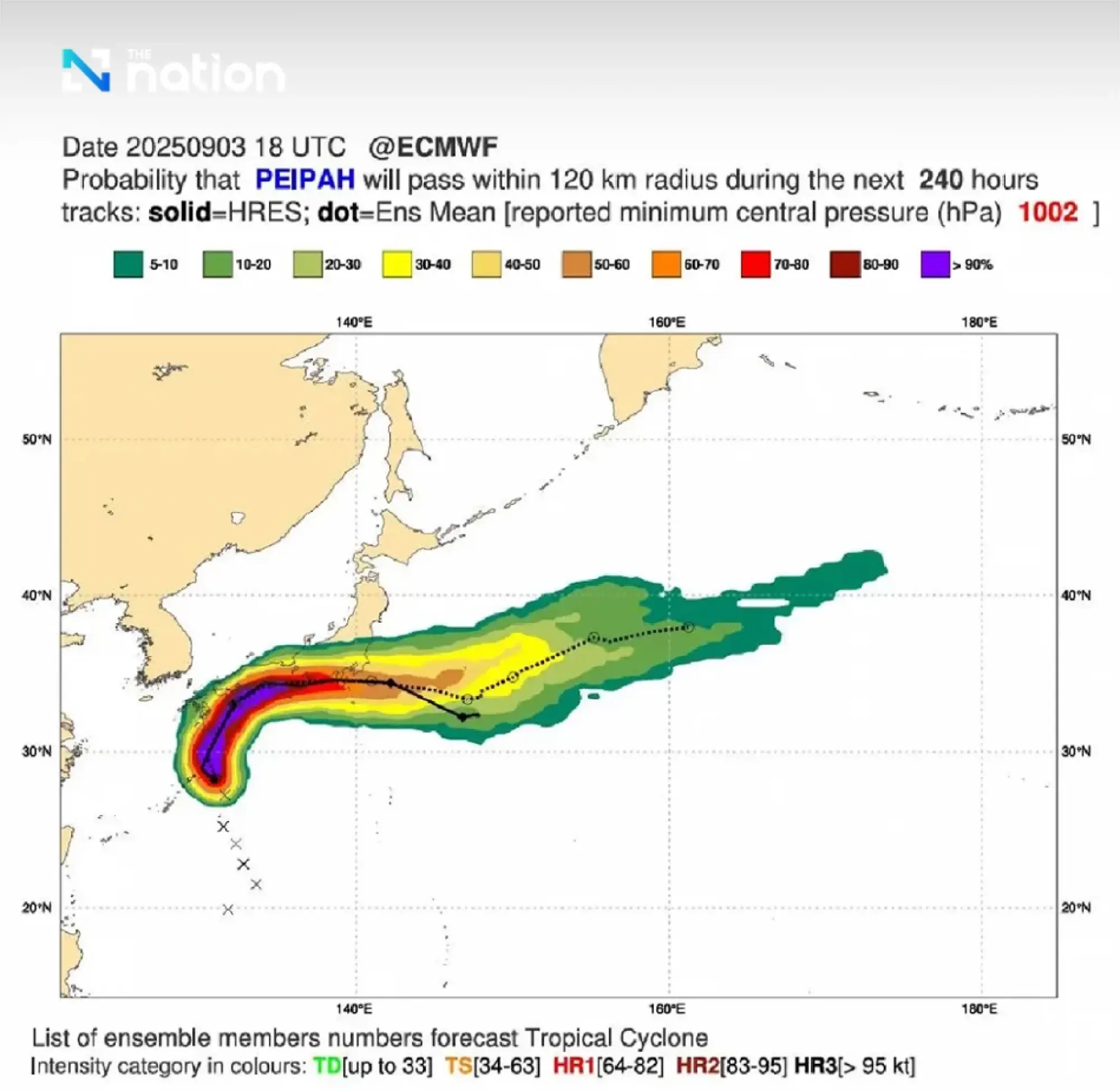 Japan’s Meteorological Agency issues warning for Typhoon Peipah