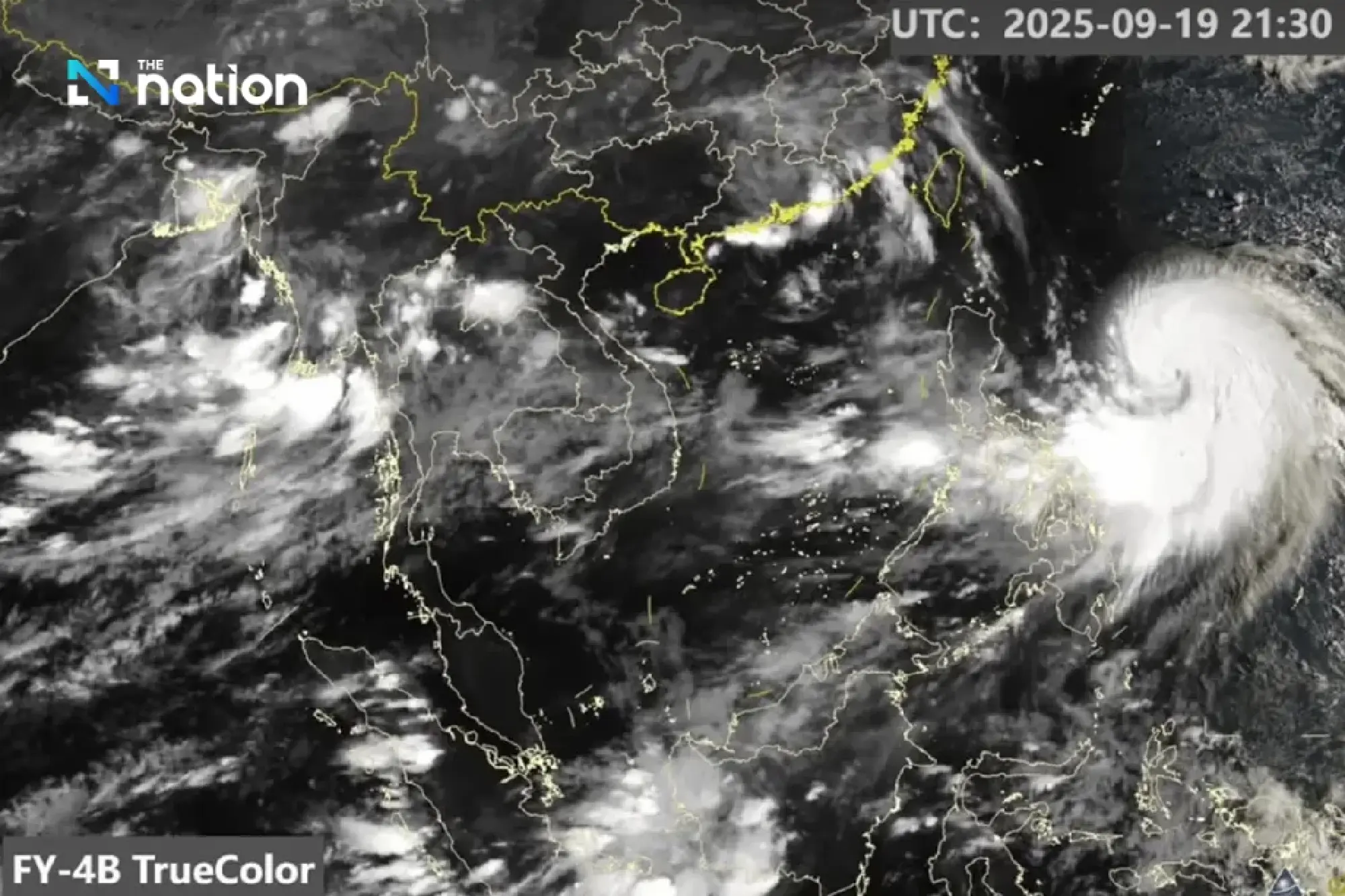 Tropical storm Mitag weakens but still brings heavy rain to Thailand