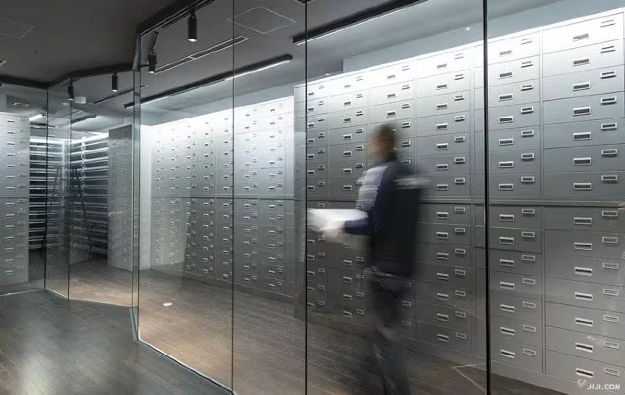 A storage room at the Yokote Masuda Manga Museum, where humidity and temperature are carefully regulated (Courtesy of the museum)