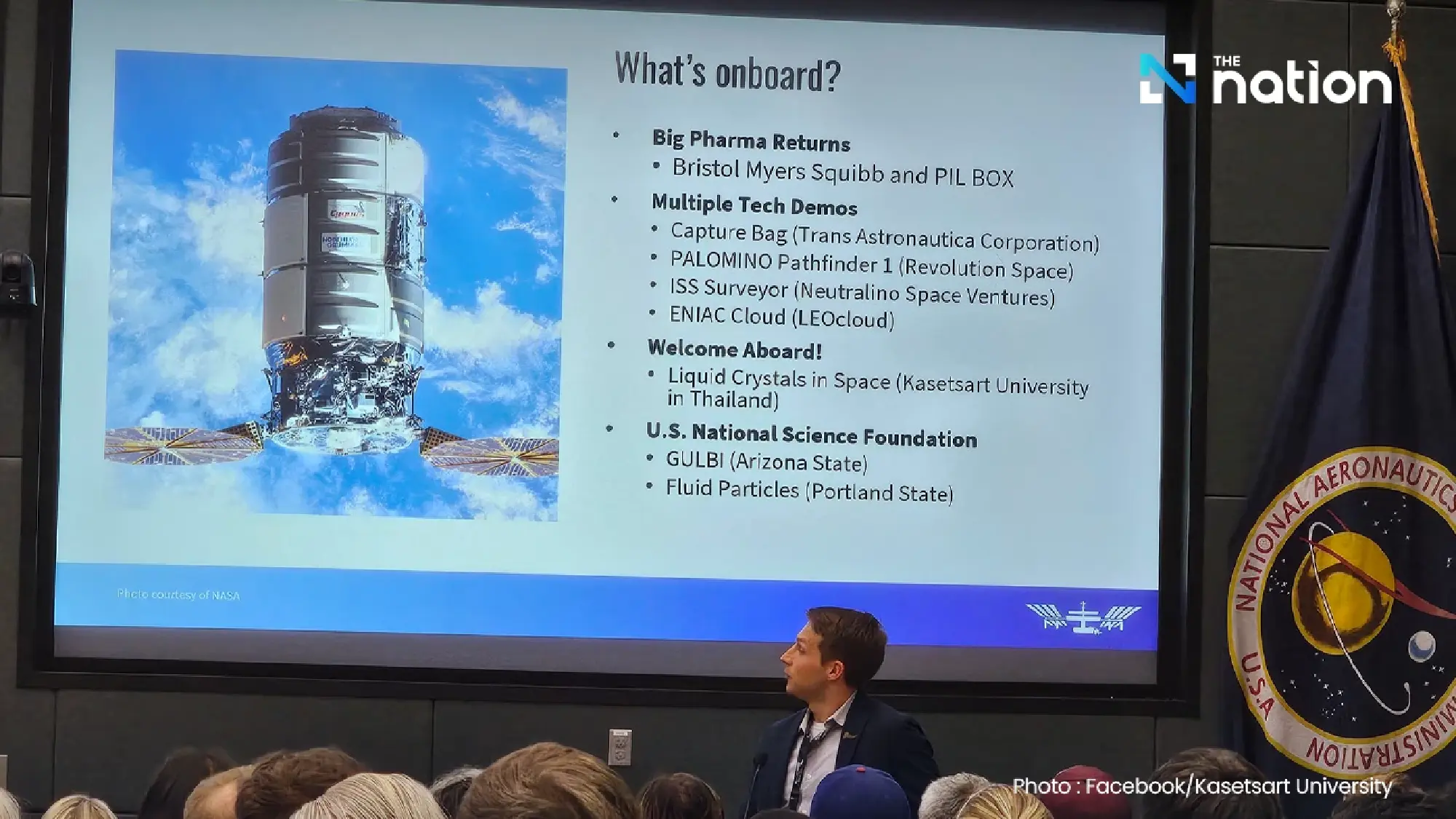 NASA launches Thai liquid crystal research to space for the first time