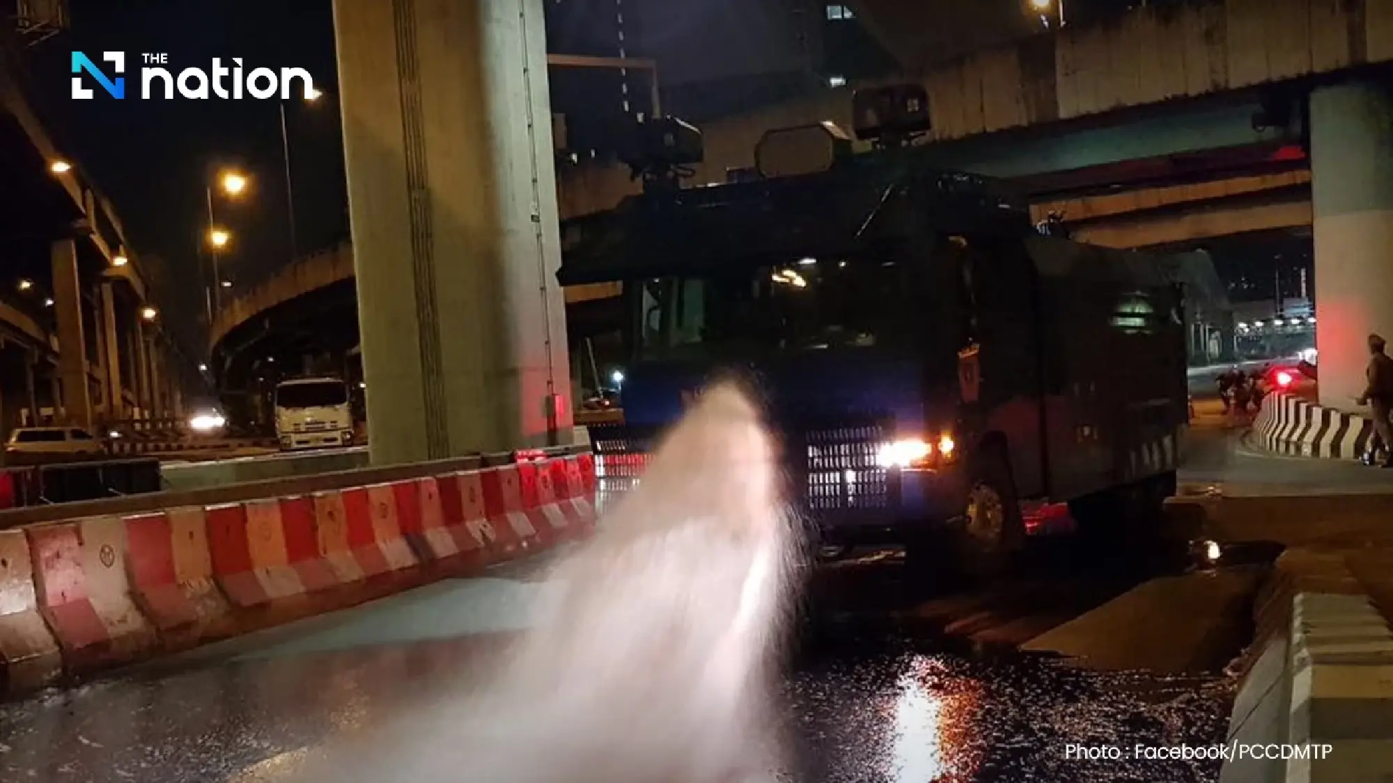 Thailand prepares 10 water cannon trucks to control protest at Ban Nong Ya Kaew