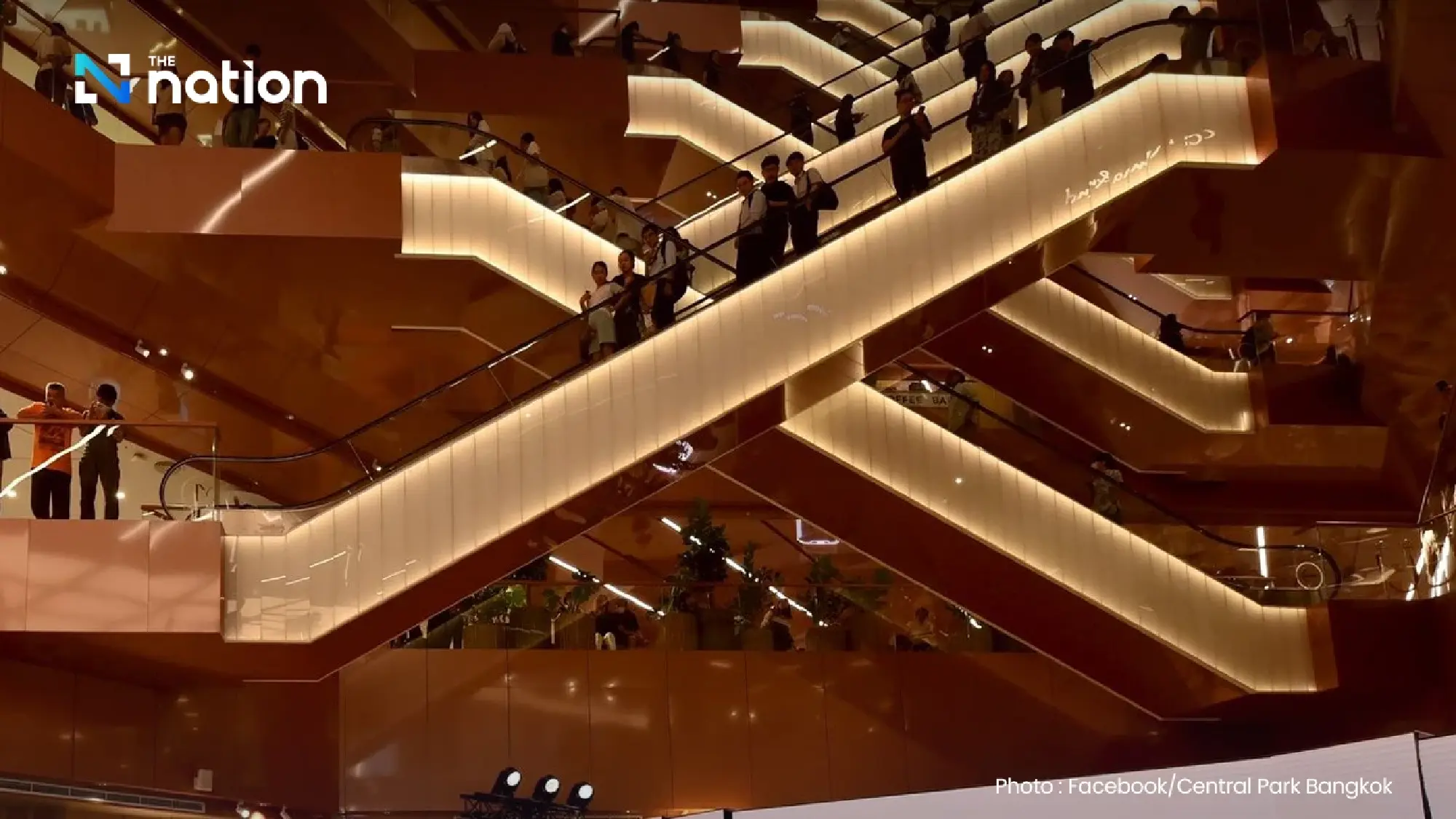 Escalators become viral attraction at Central Park Bangkok