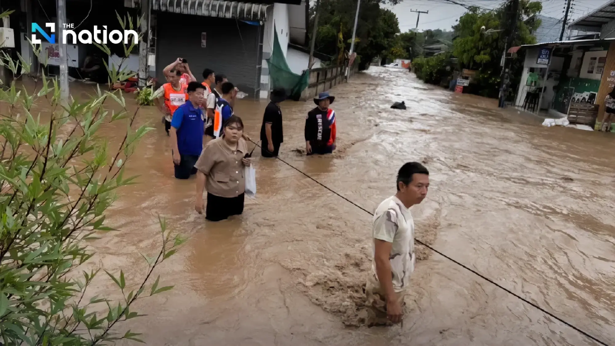 Severe flooding hits Mae Chaem, Chiang Mai, as Mae Chaem River bursts its banks