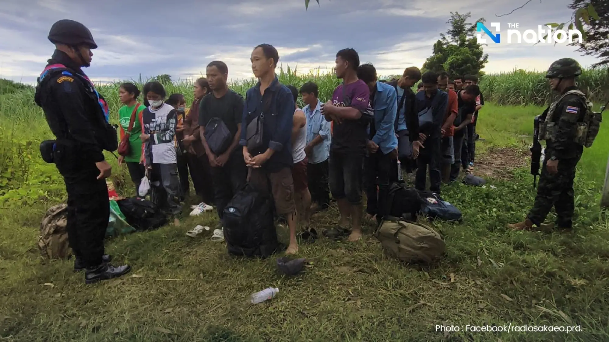 50 Cambodians rounded up sneaking across Sa Kaeo border