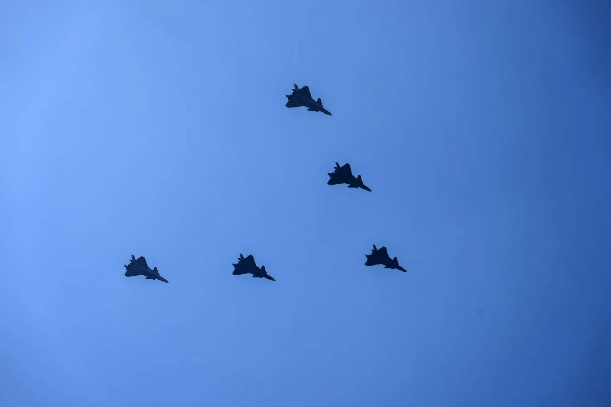 All types of fifth-generation combat planes displayed at V-Day parade