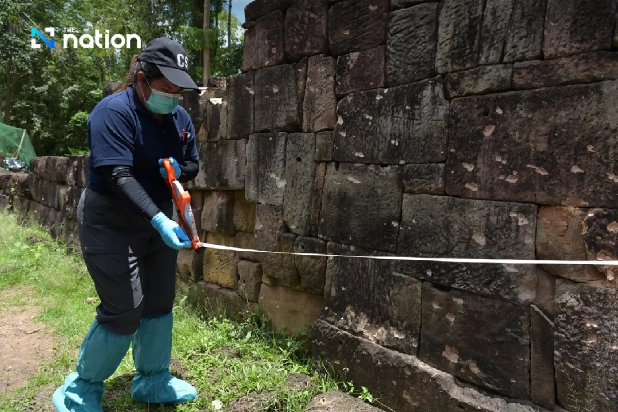 Traces of damage at Ta Muen Thom temple as Cambodia bombarded the site