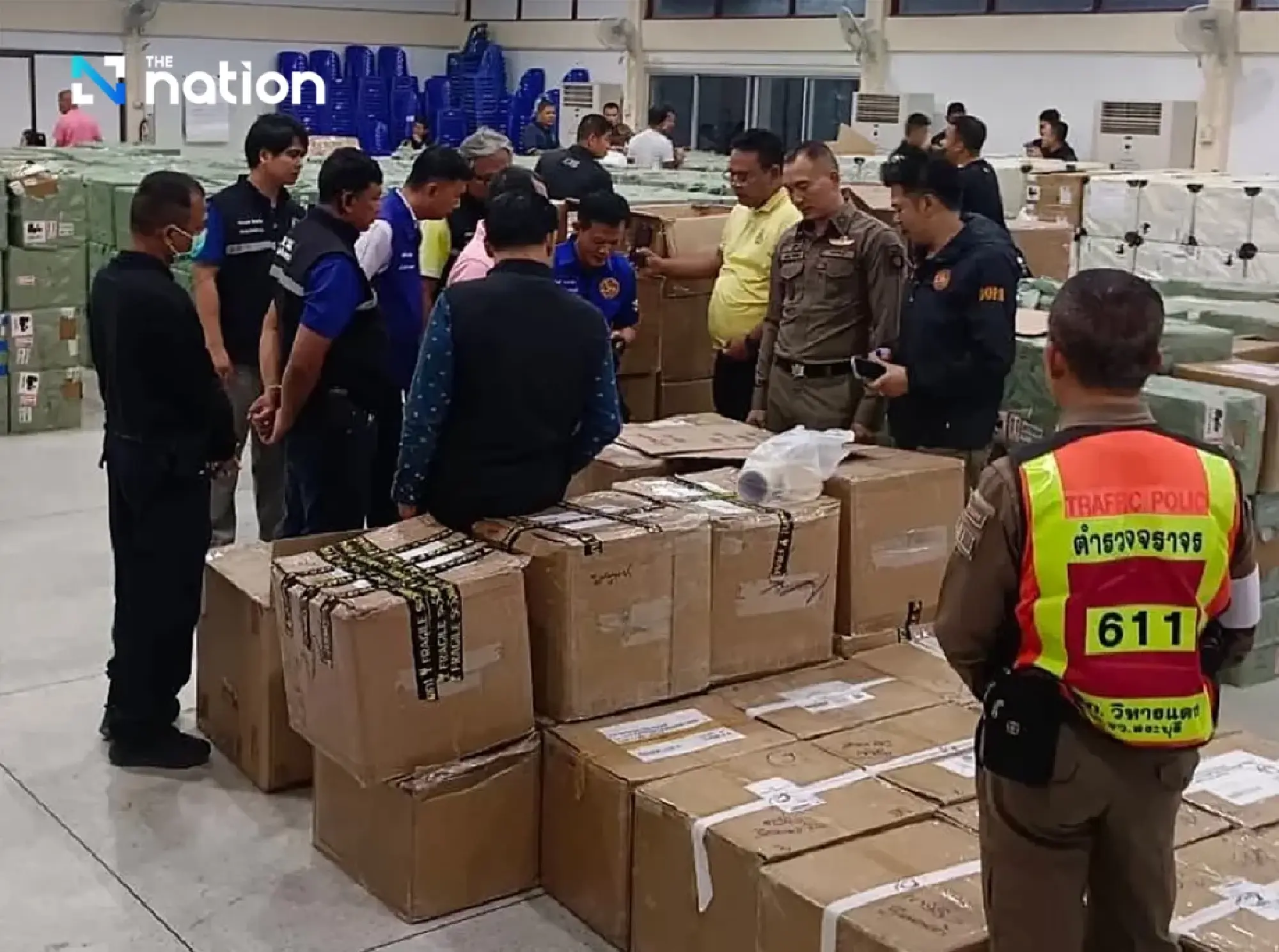 Police seize over 559,000 pieces of e-cigarettes and parts in Saraburi