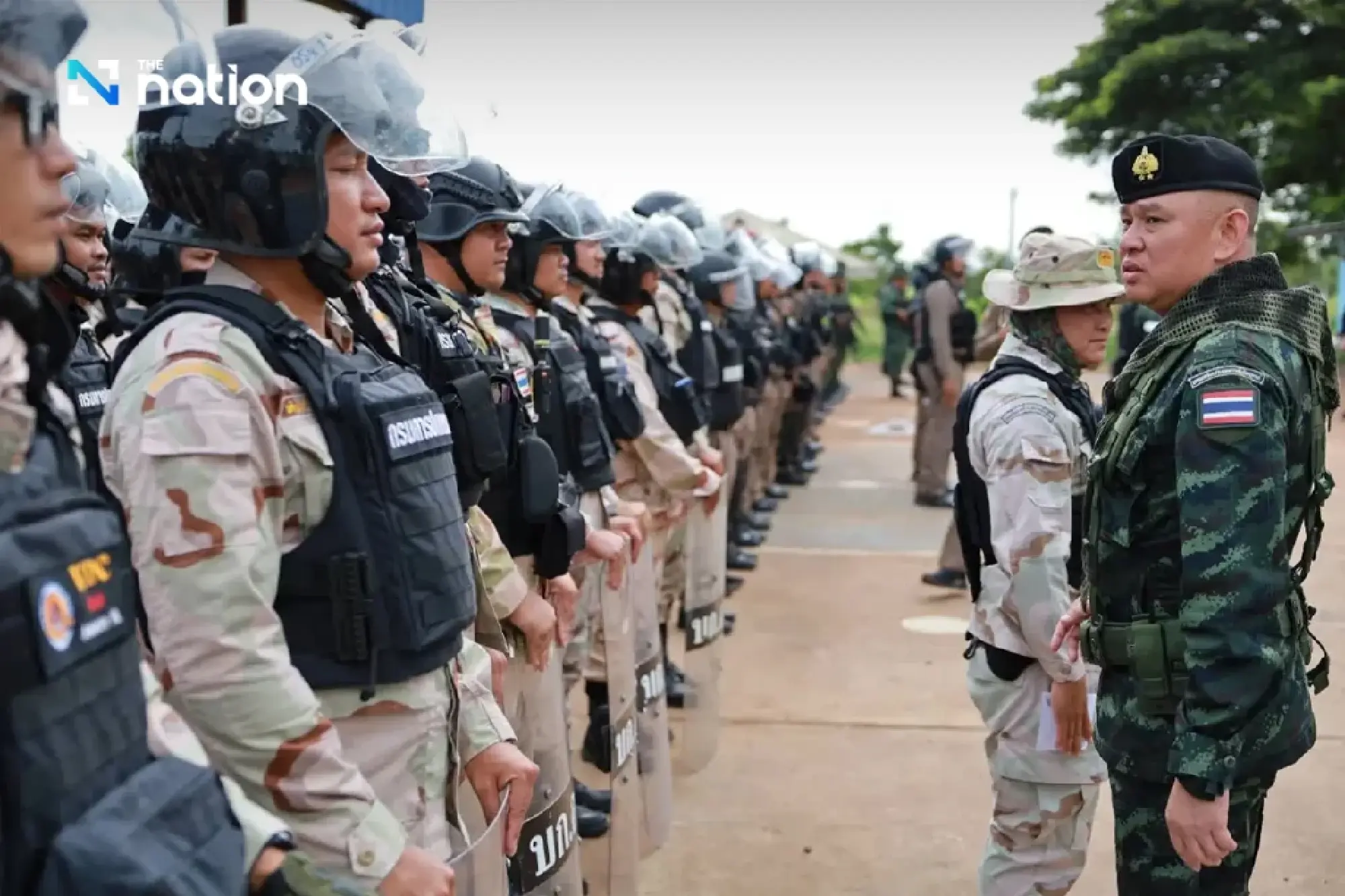 Burapha Task Force chief inspects Ban Nong Chan, affirms readiness to defend border