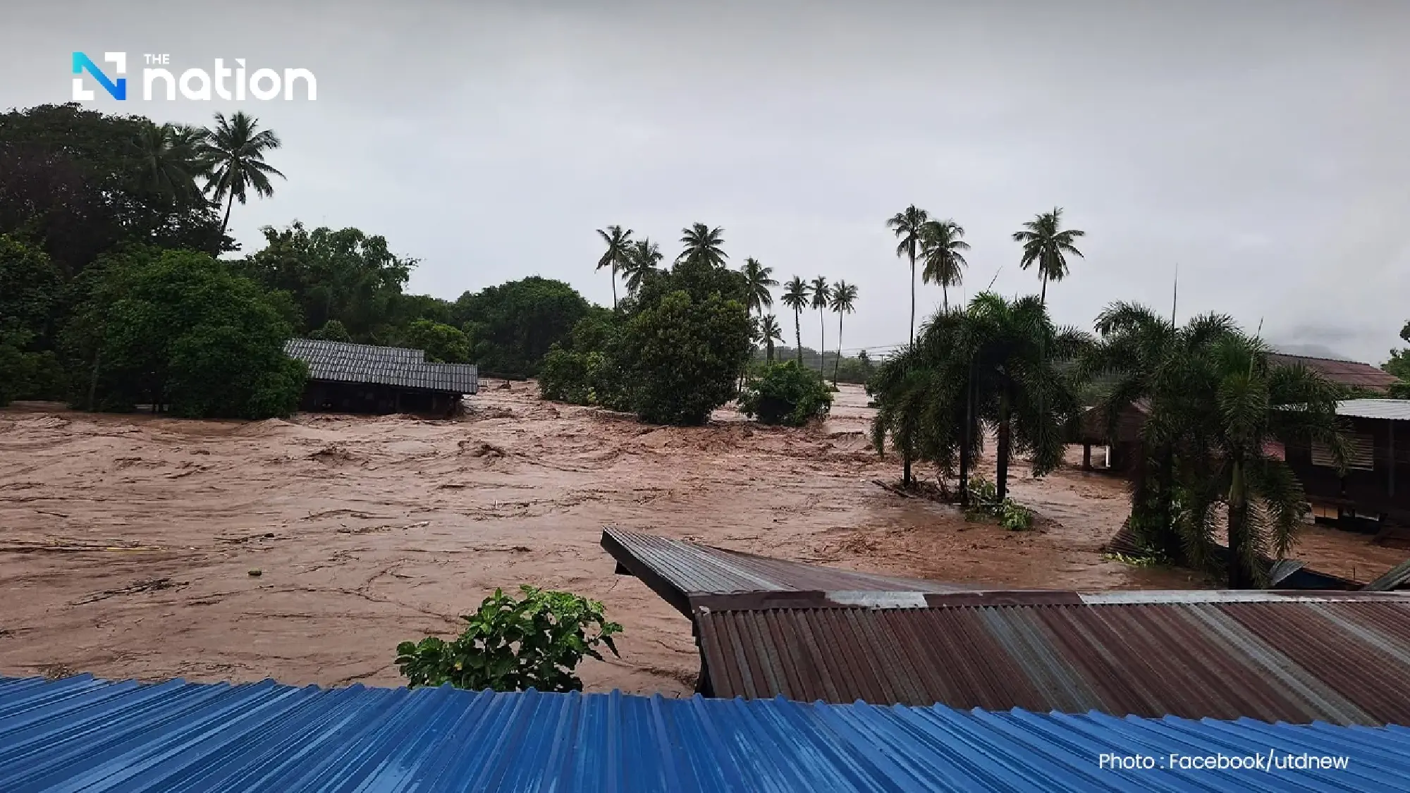 Uttaradit hit by worst floods in 80 years, single-storey homes submerged