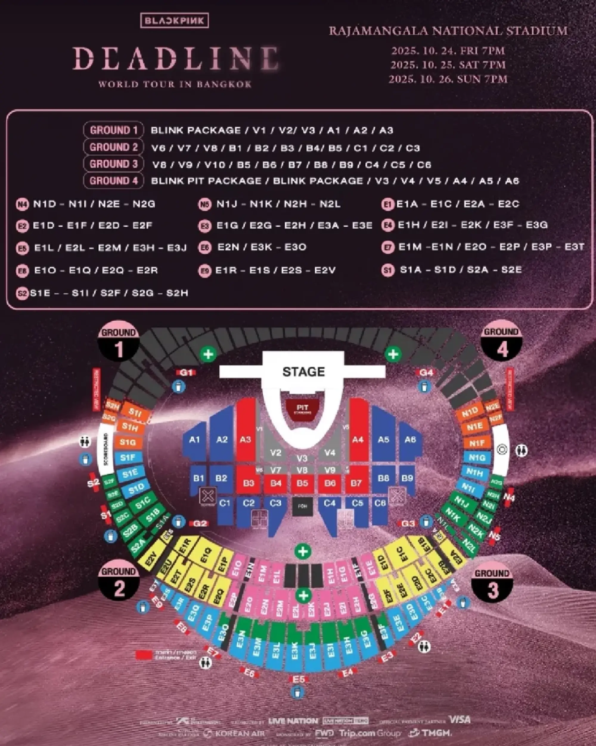 Đường đi đến Rajamangala National Stadium