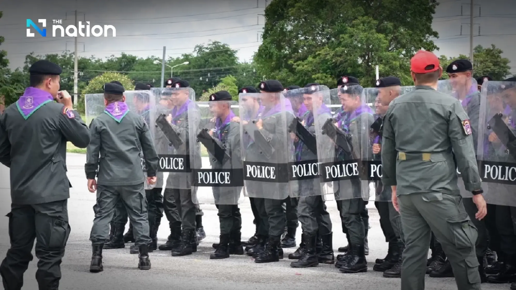Border Patrol Police deployed to support troops and regional police at Ban Nong Chan