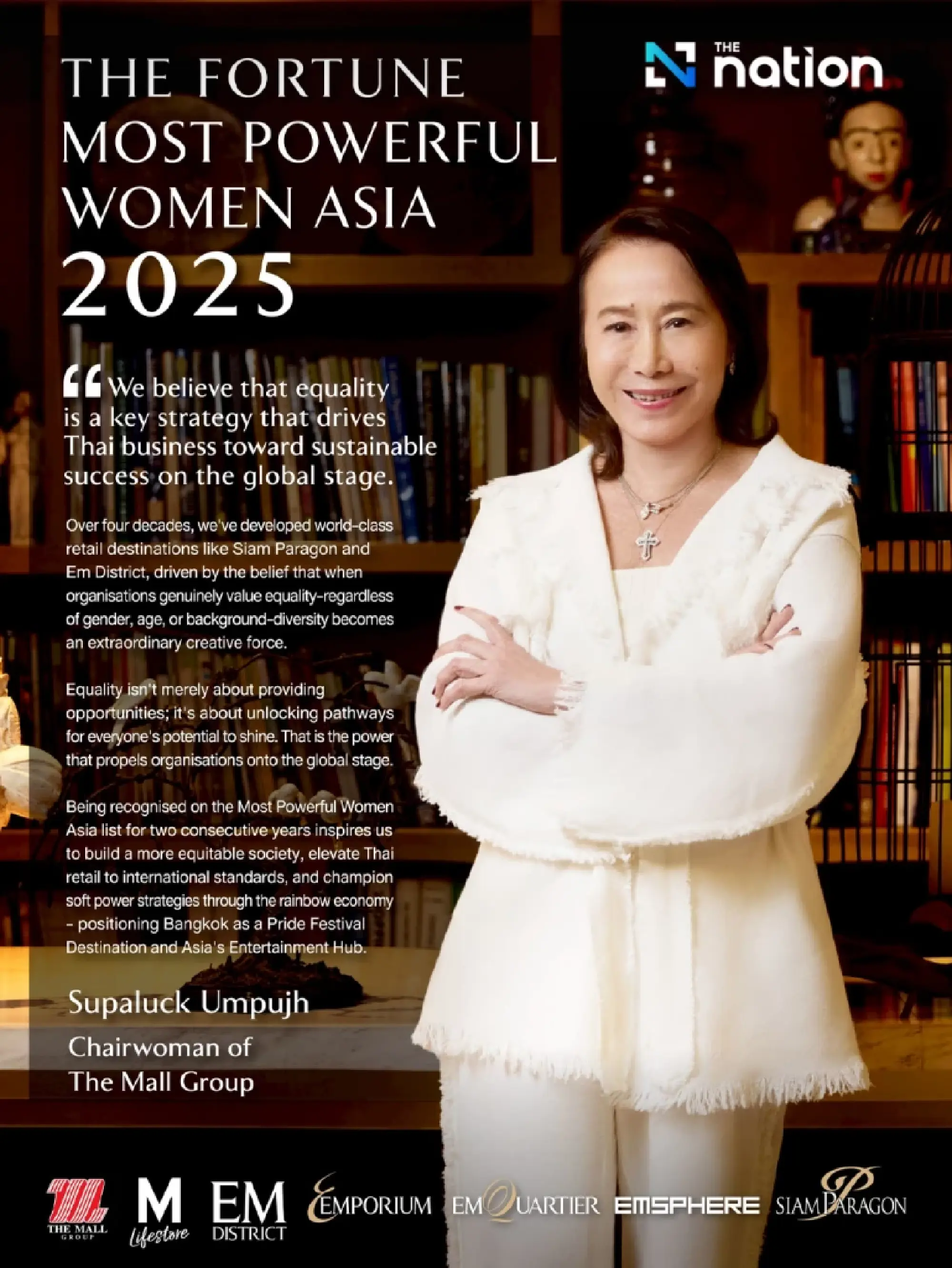 Supaluck Umpujh Named to Fortune's Most Powerful Women Asia List for Second Consecutive Year