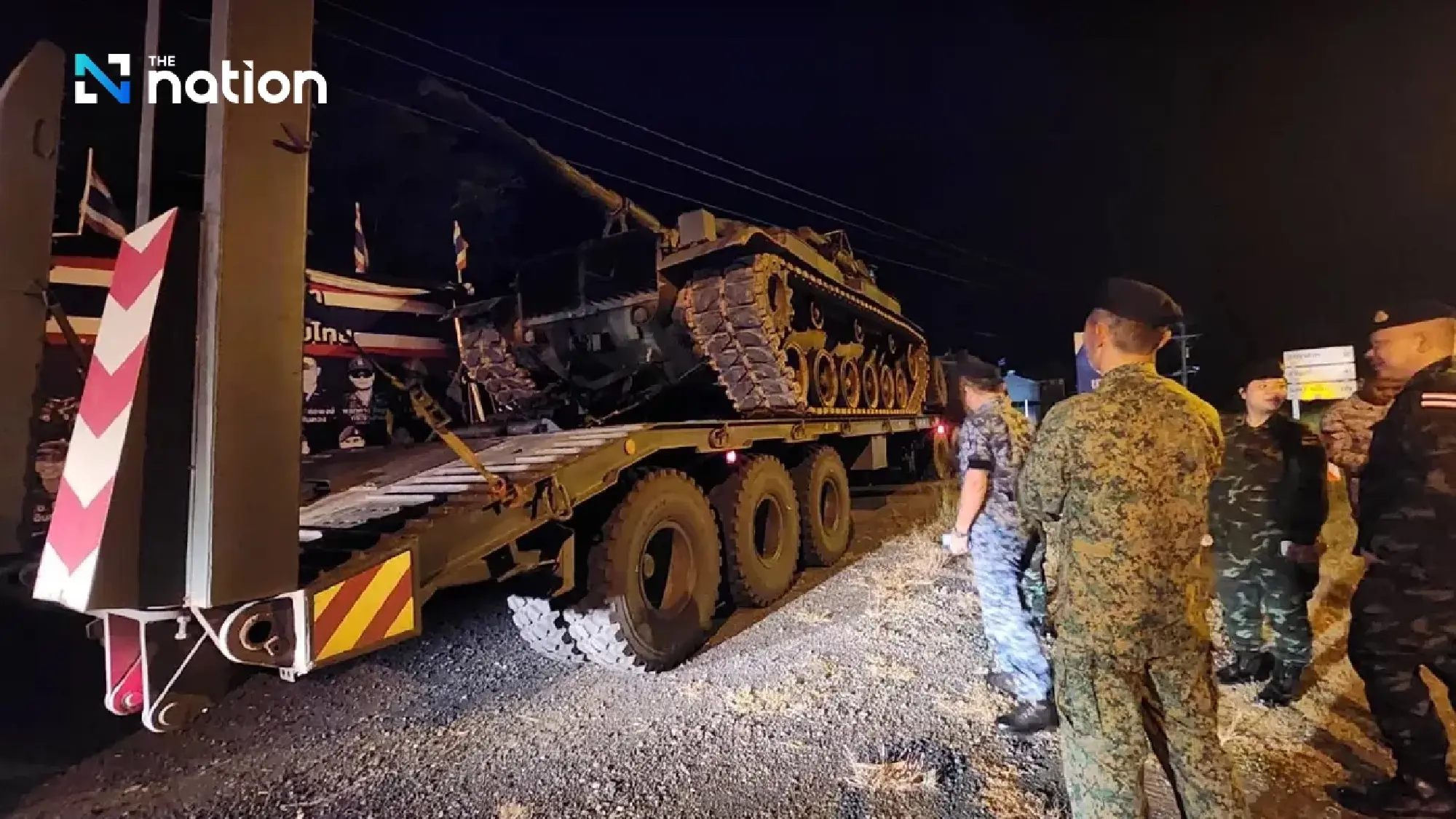 Royal Thai Armed Forces release footage of tank relocation