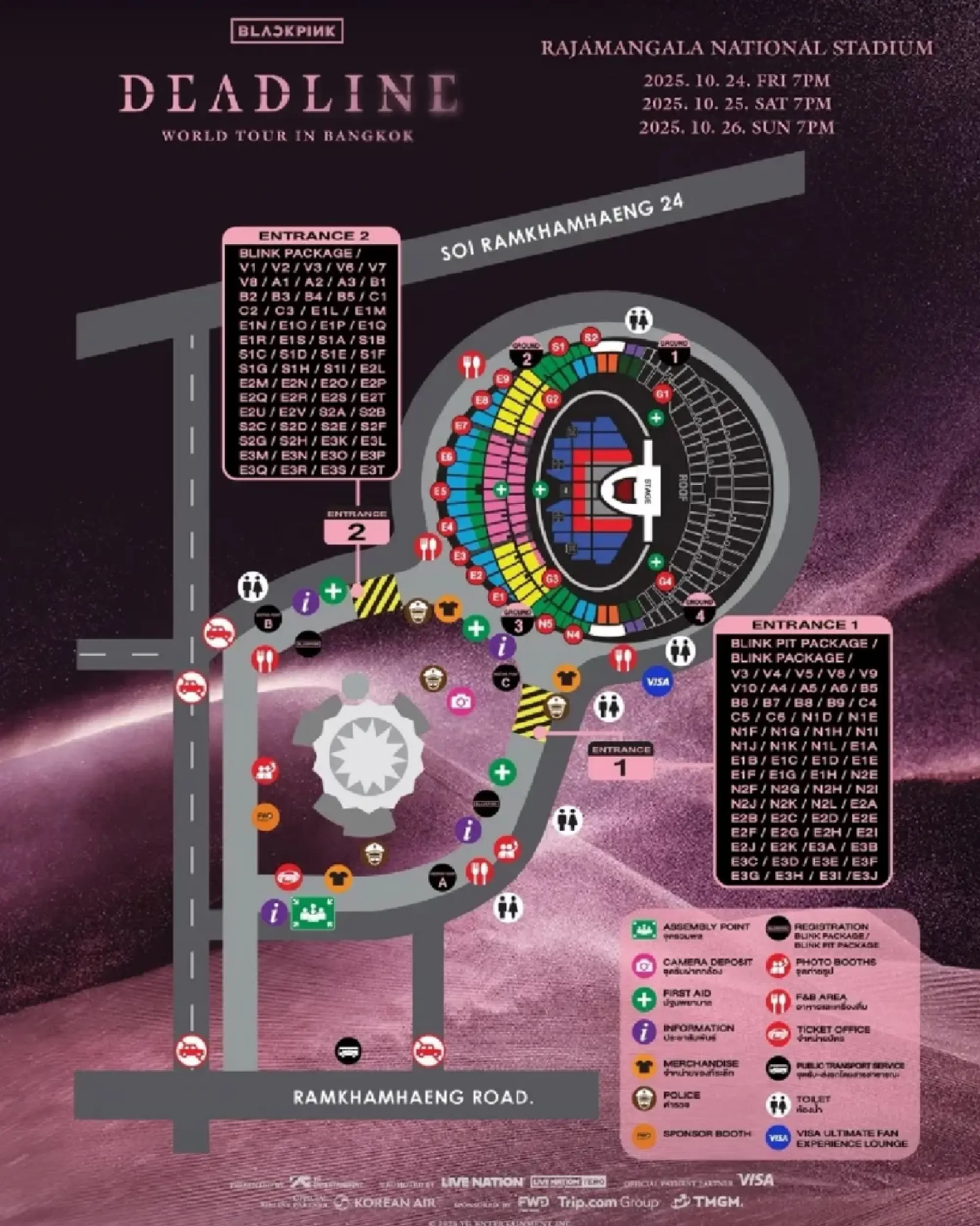 Người hâm mộ tham gia buổi hòa nhạc BLACKPINK