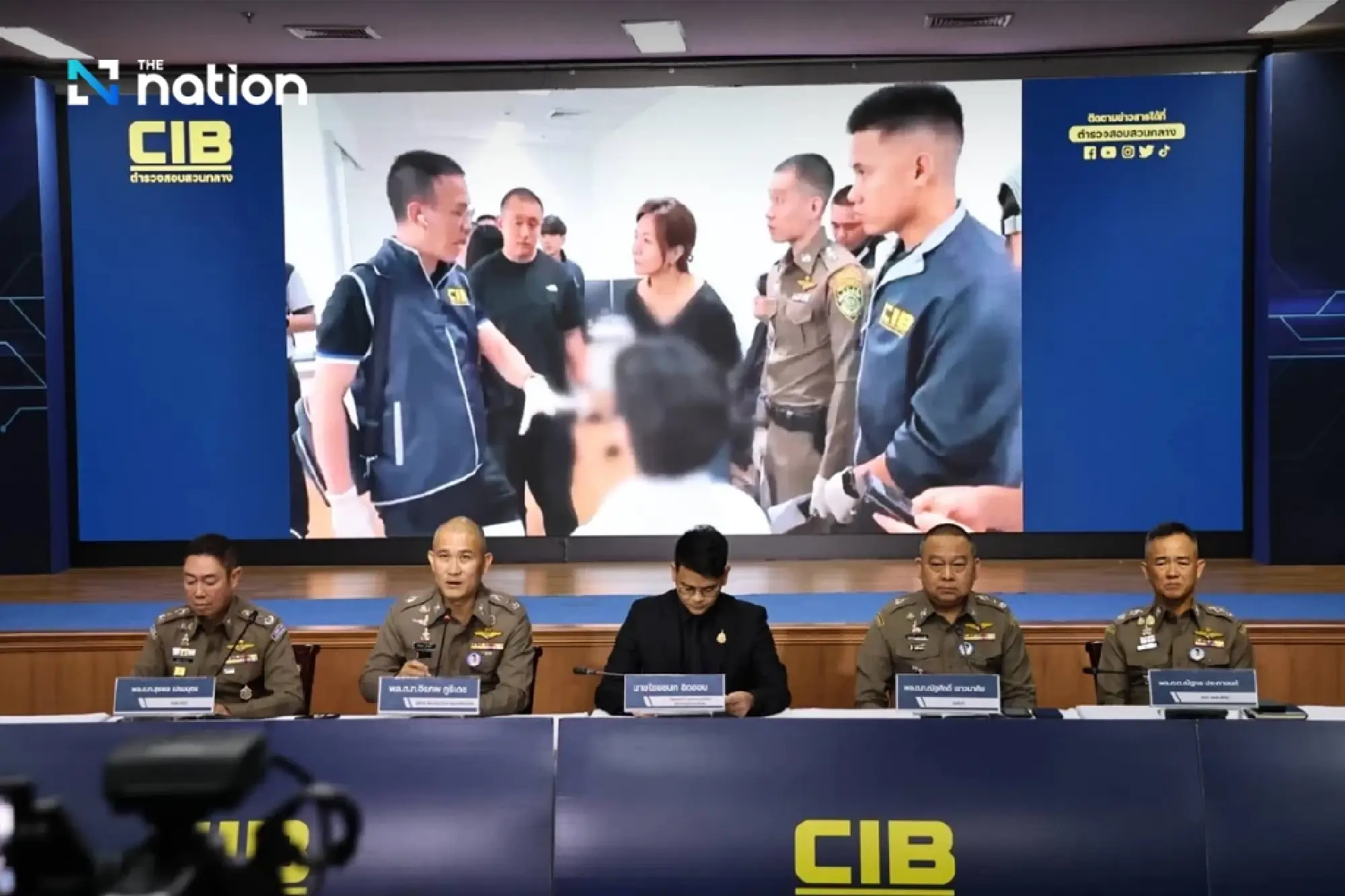 DE Ministry and police announce one-month crackdown on online scam gangs, seizing over 500 million baht