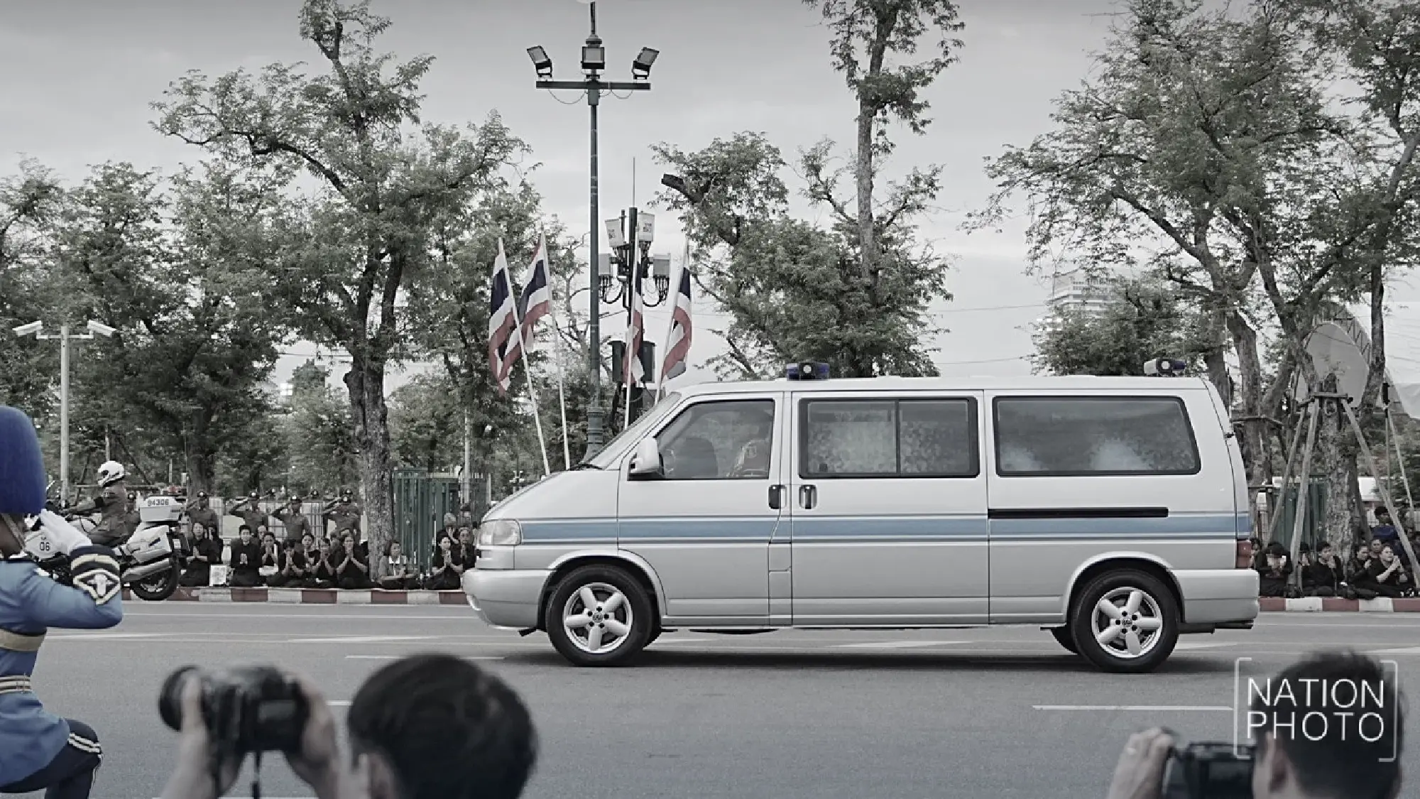 Royal Procession: Queen Mother’s Remains Carried in King Rama IX’s 'James Bond' Vehicle