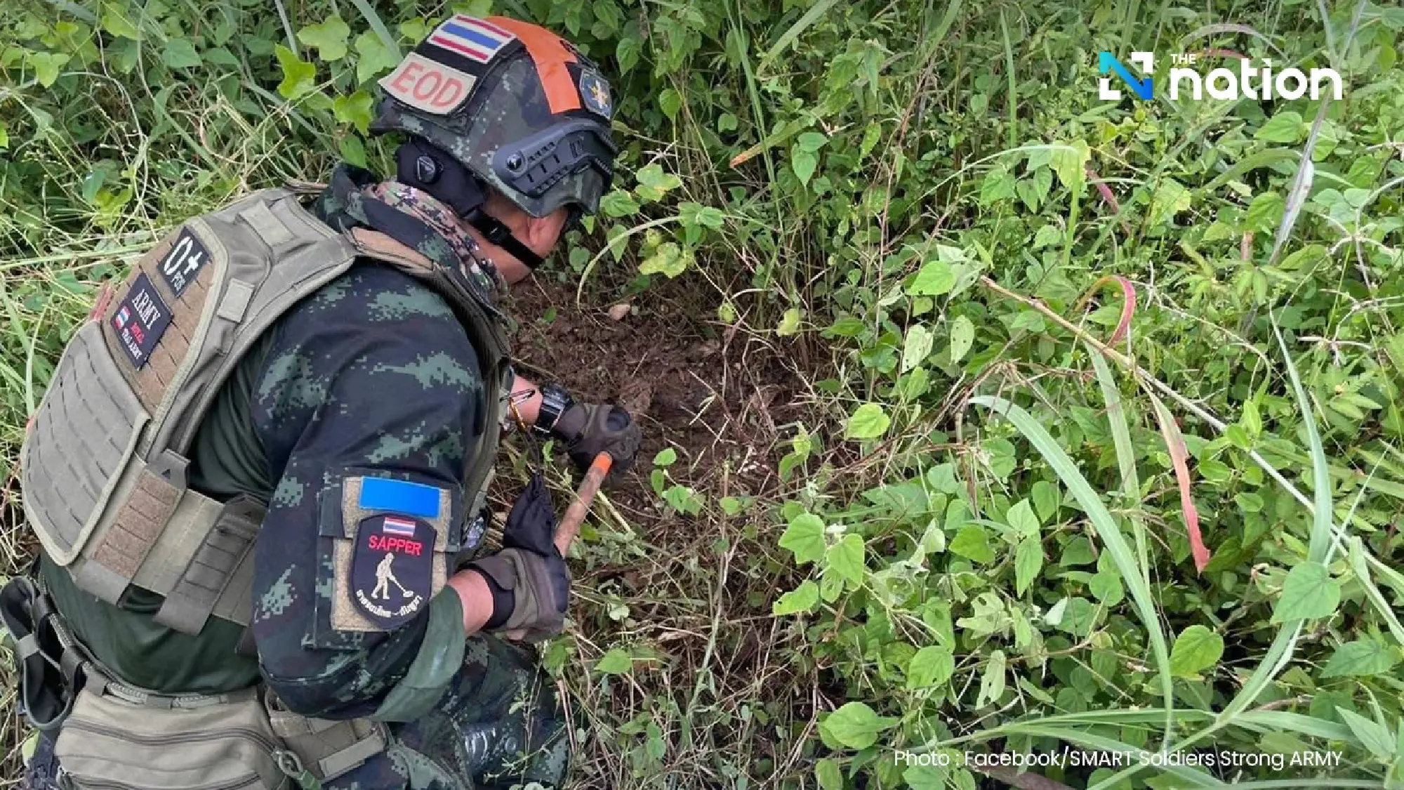 Thai army uncovers 3 landmines in Sa Kaeo, pledges ongoing clearance