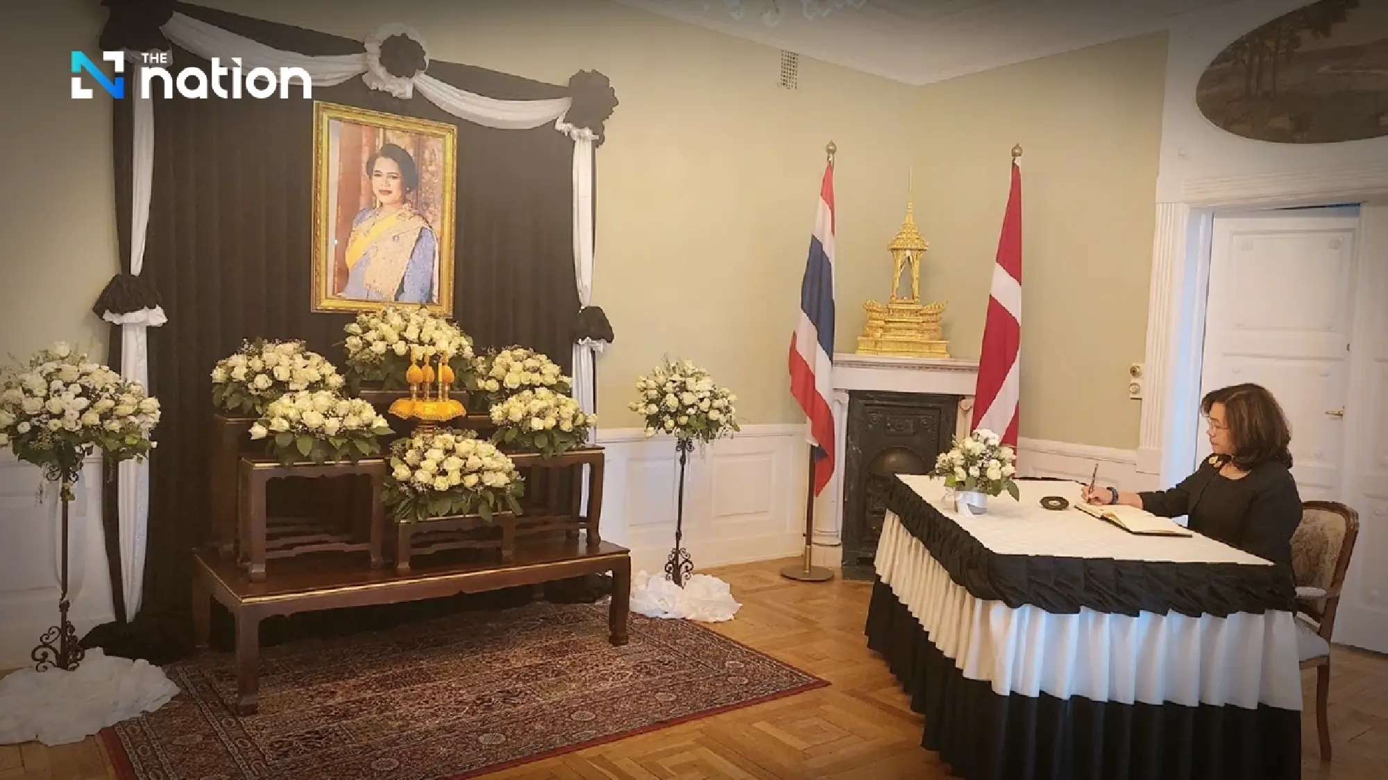 Thai embassies worldwide open condolence books for Queen Sirikit