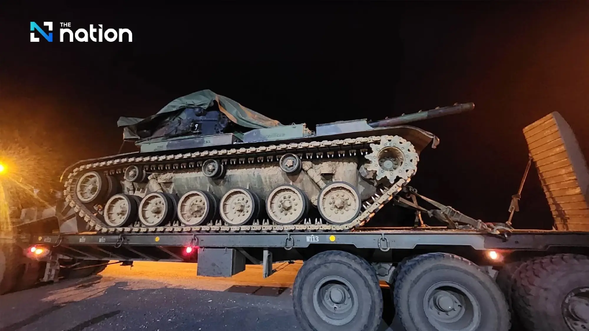 Royal Thai Armed Forces release footage of tank relocation