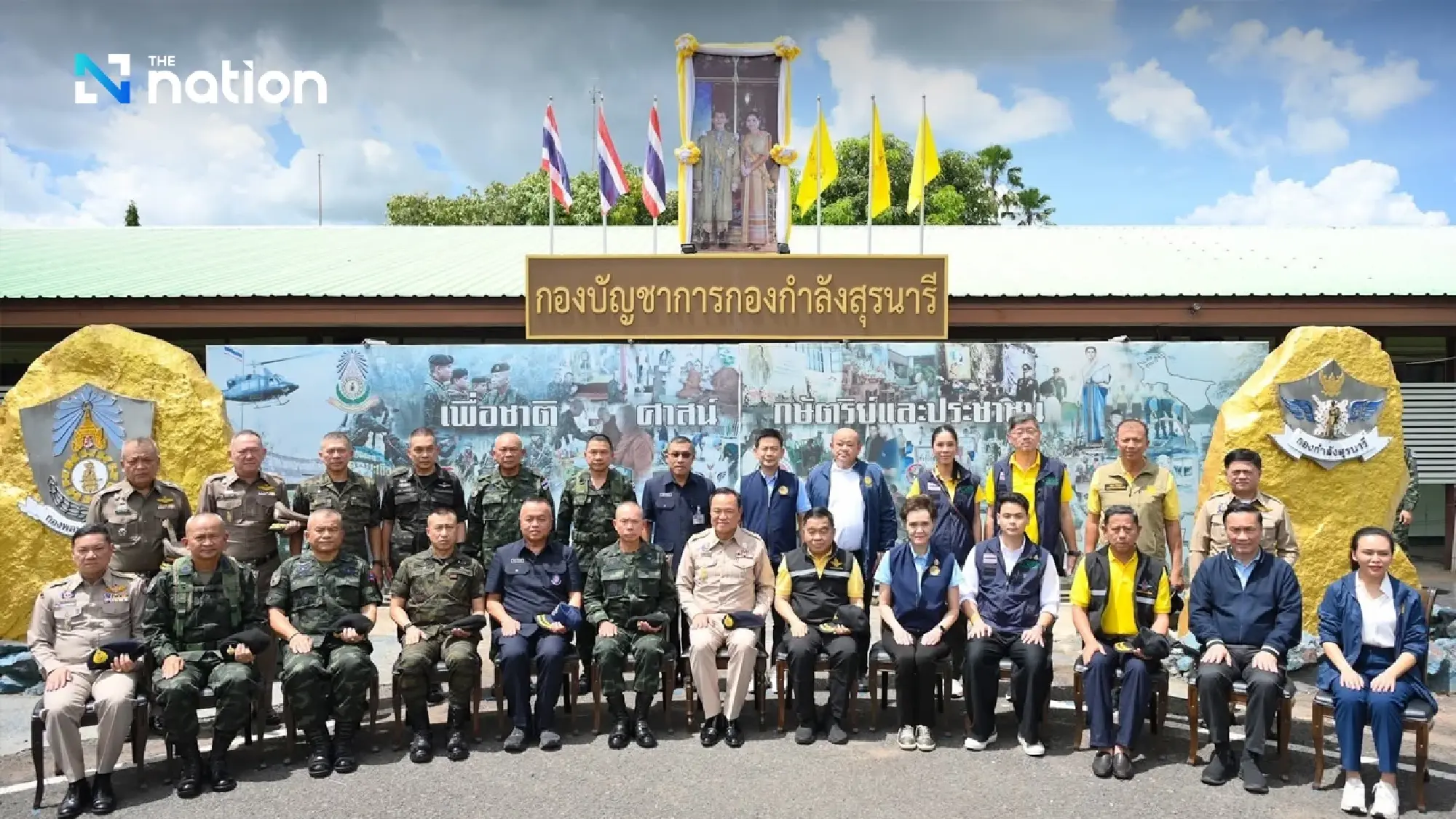 Anutin offers support to troops and civilians during border visit in Surin