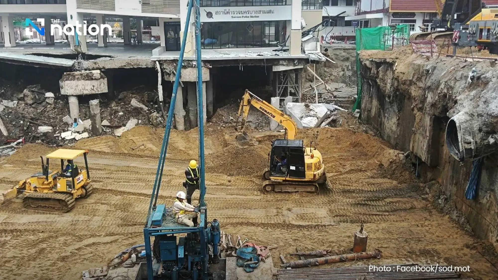 Resumption of traffic at Samsen Road sinkhole postponed indefinitely