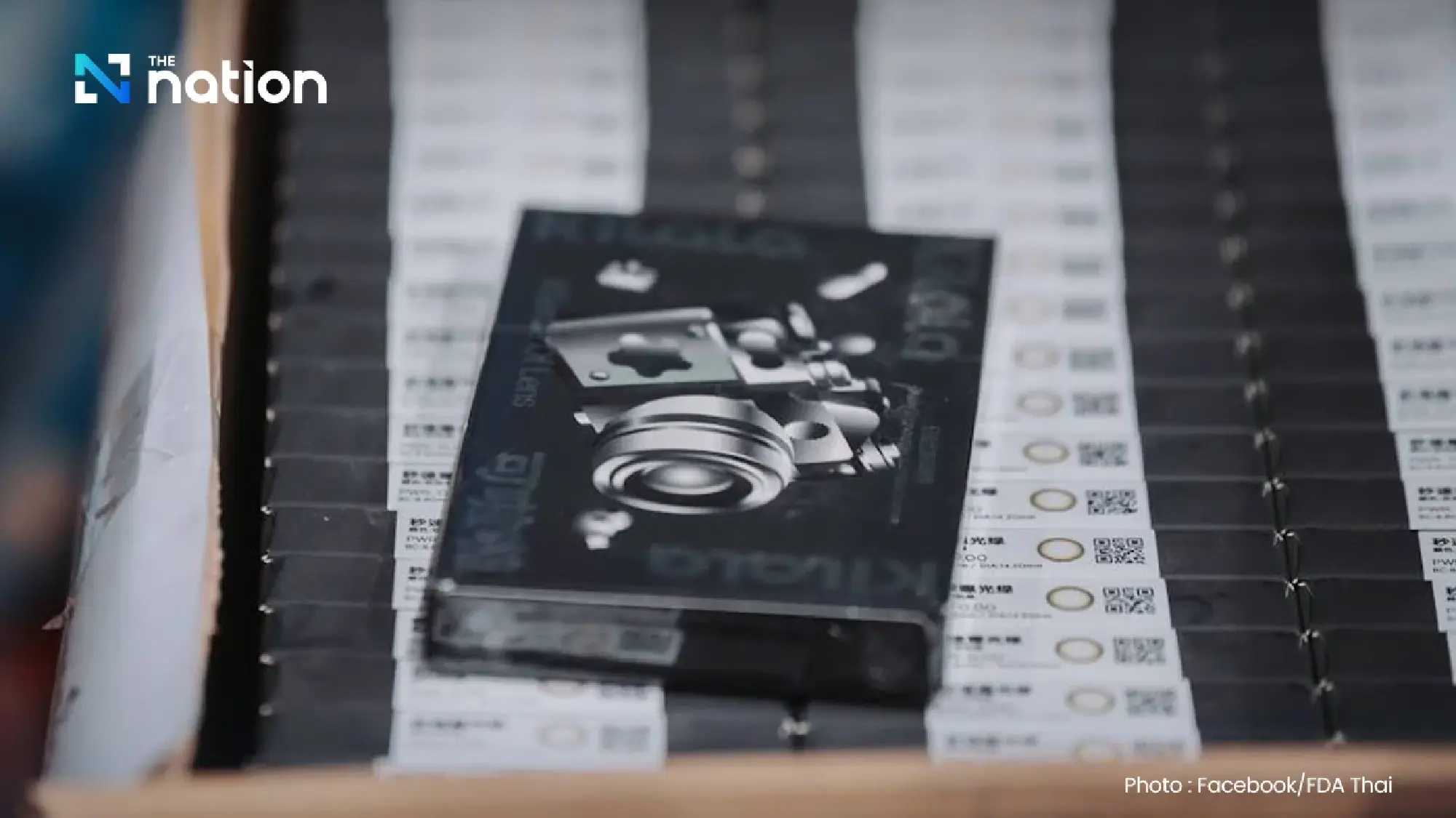 Police and FDA seize over 320,000 illegal contact lenses in Samut Prakan raid