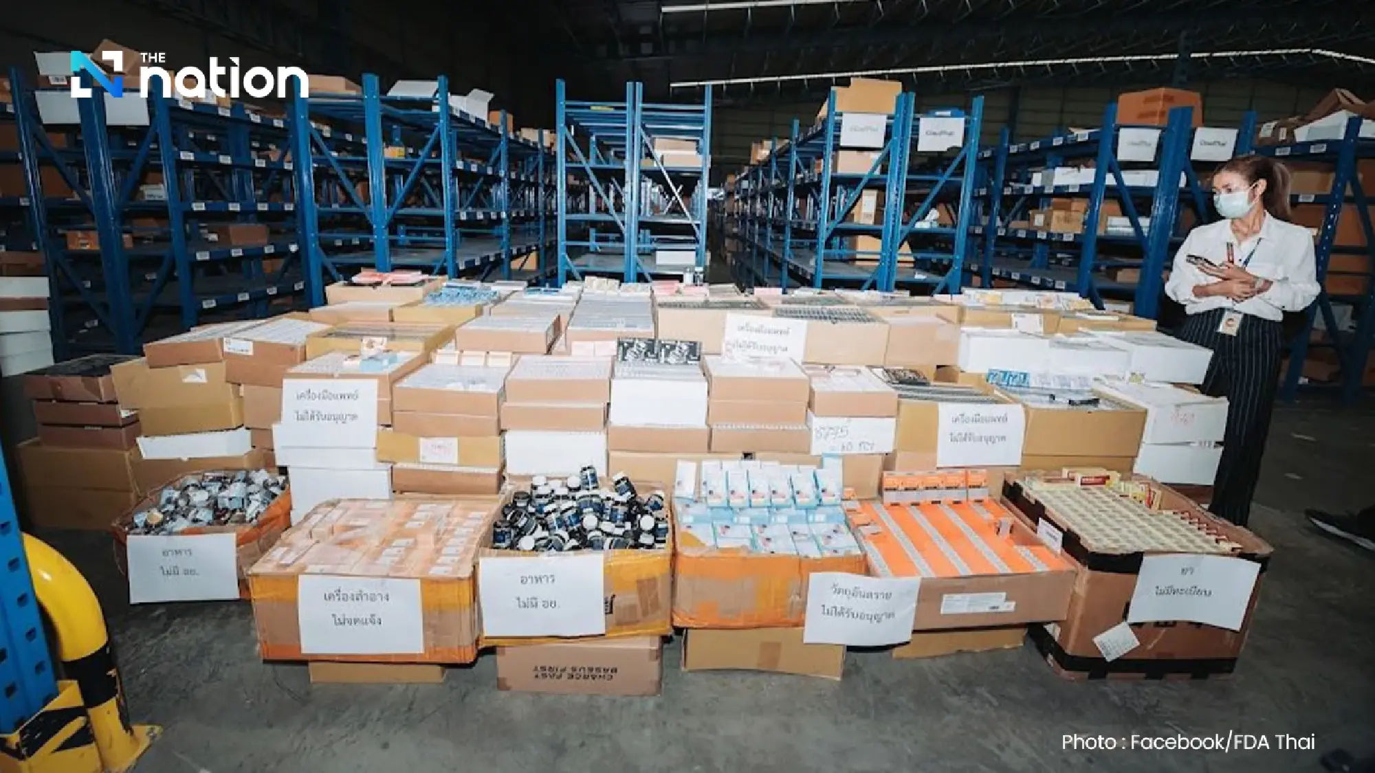 Police and FDA seize over 320,000 illegal contact lenses in Samut Prakan raid