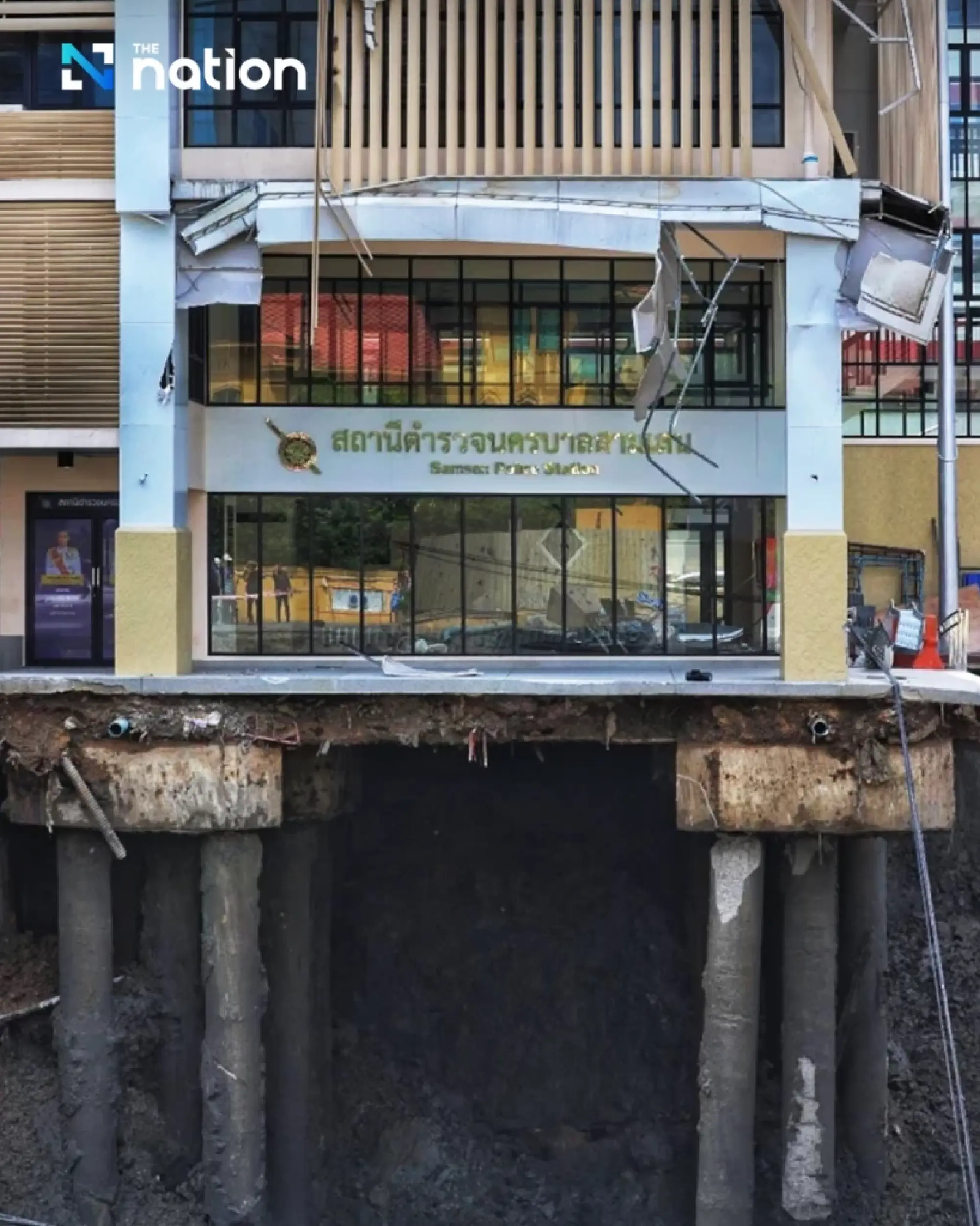 PM orders demolition of Samsen Police Station after sinkhole damages foundation piles