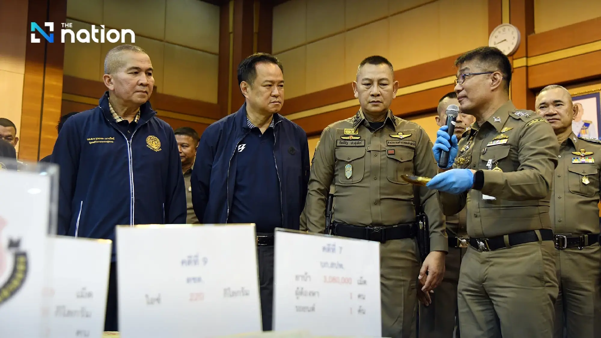 PM Anutin vows to eradicate drugs as police report major crackdown results