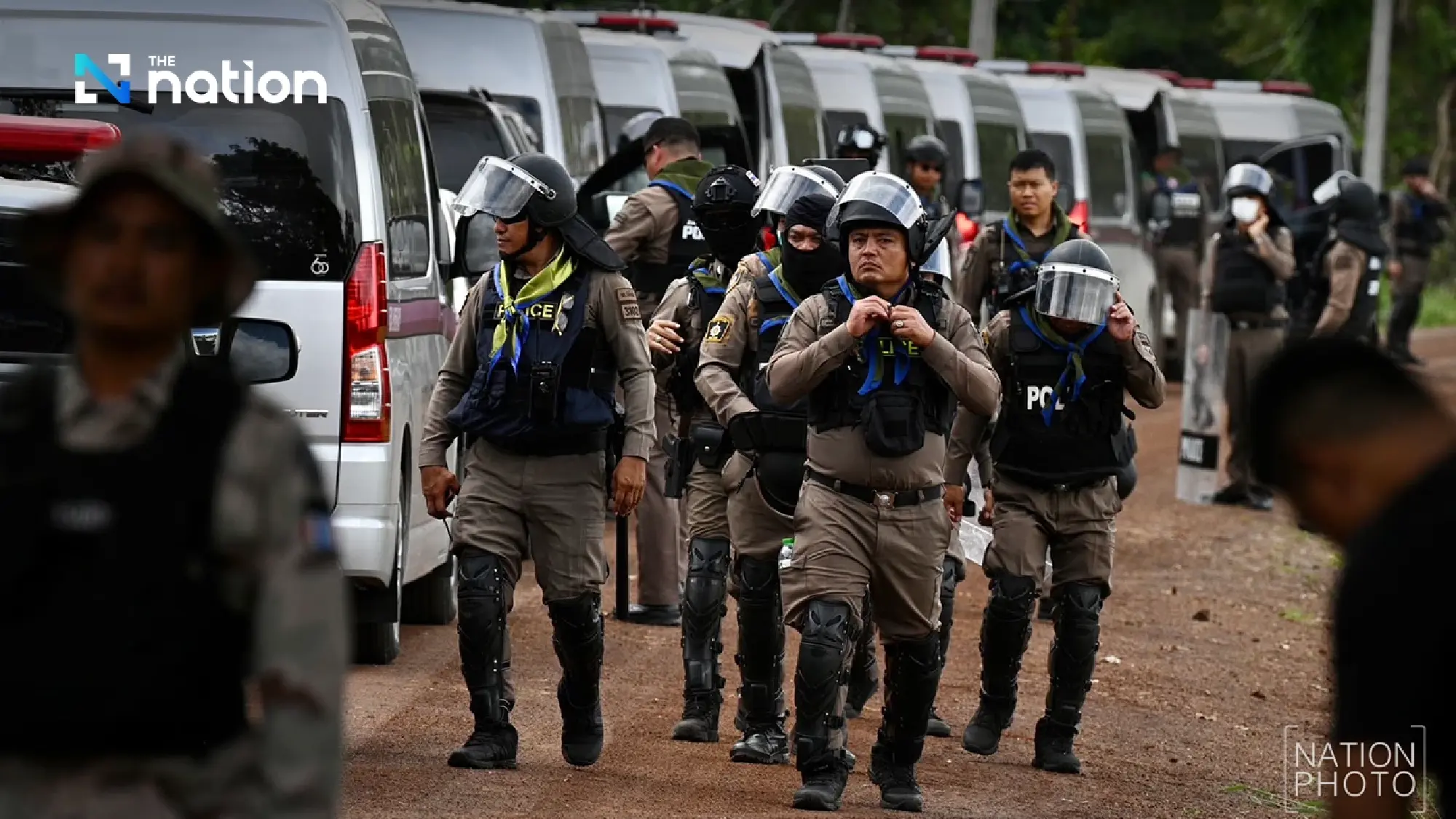 Activist Veera Somkwamkid, villagers gear up with excavator and tractors to reclaim Thai land 