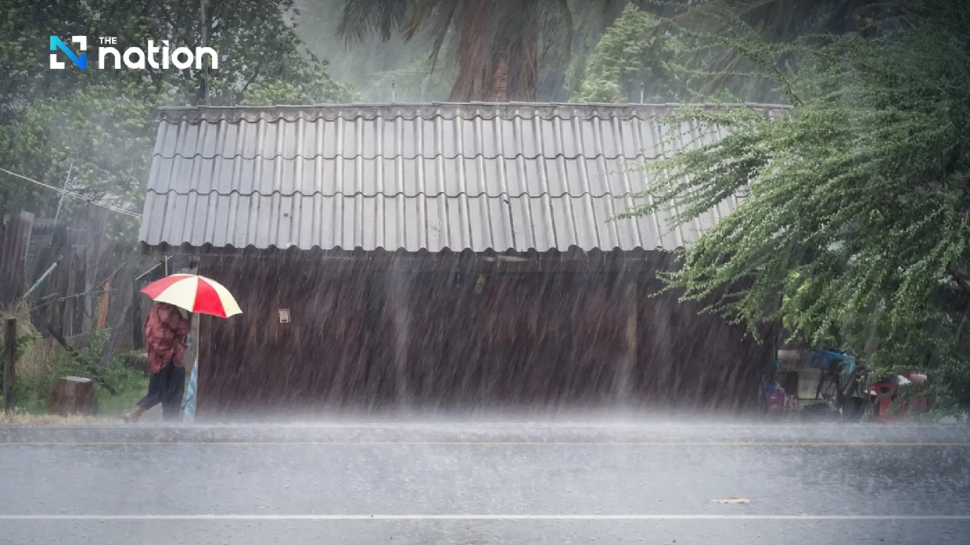 Isolated heavy rain hits Southern Thailand as tropical storm Fengshen intensifies nearby