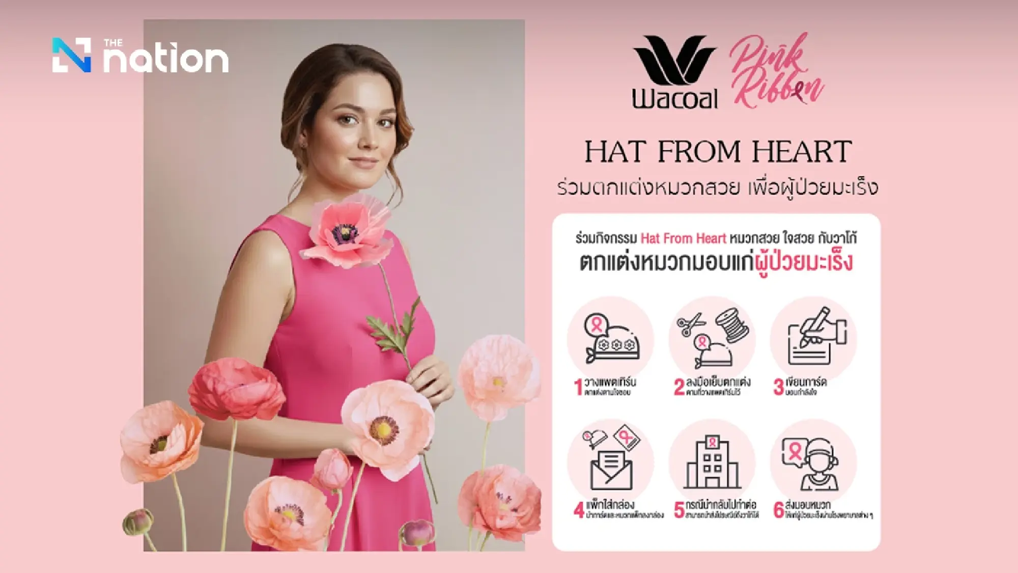 Wacoal launches "Hat from Heart" initiative to support cancer patients and empower women