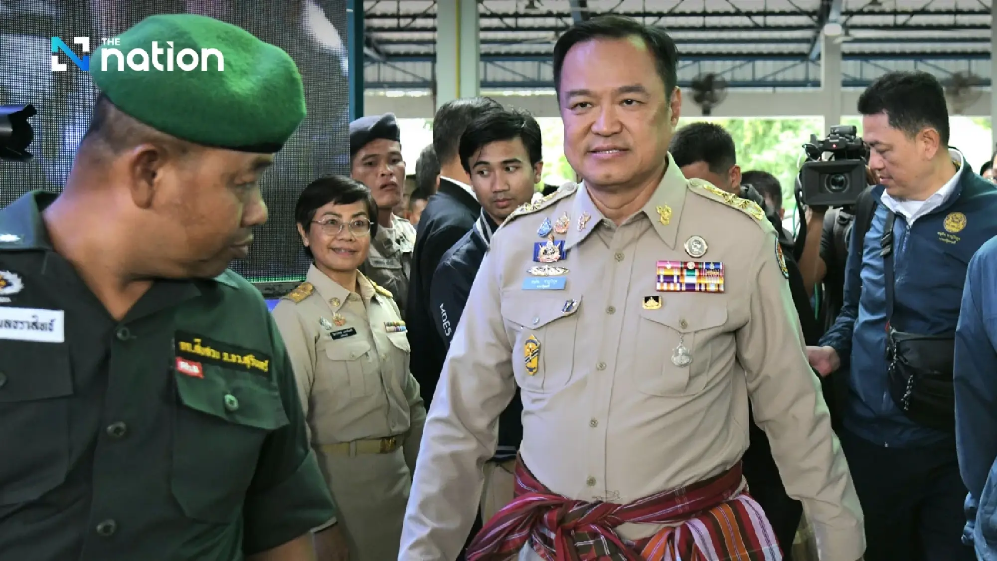 Anutin offers support to troops and civilians during border visit in Surin