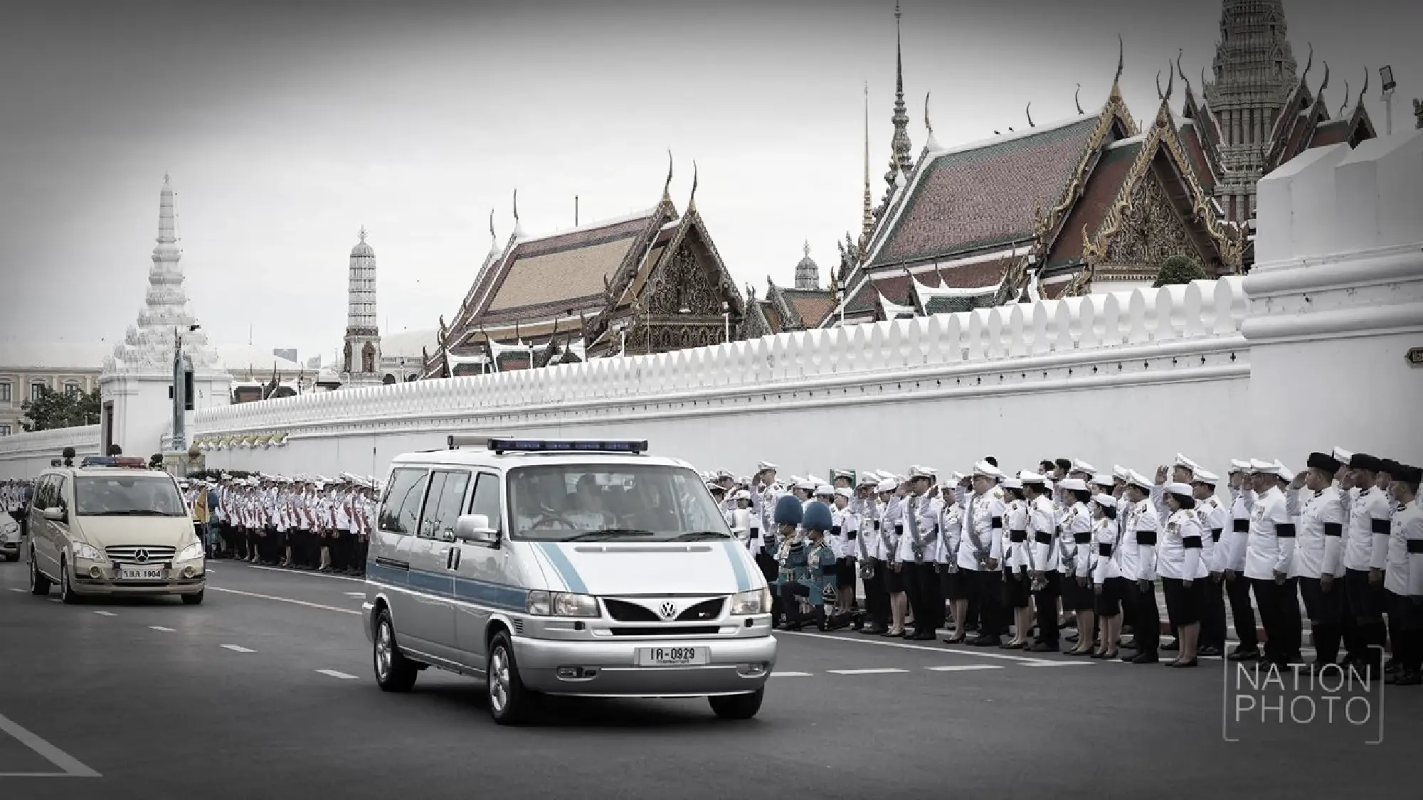King and Queen Lead Solemn Procession for Queen Mother's Royal Remains