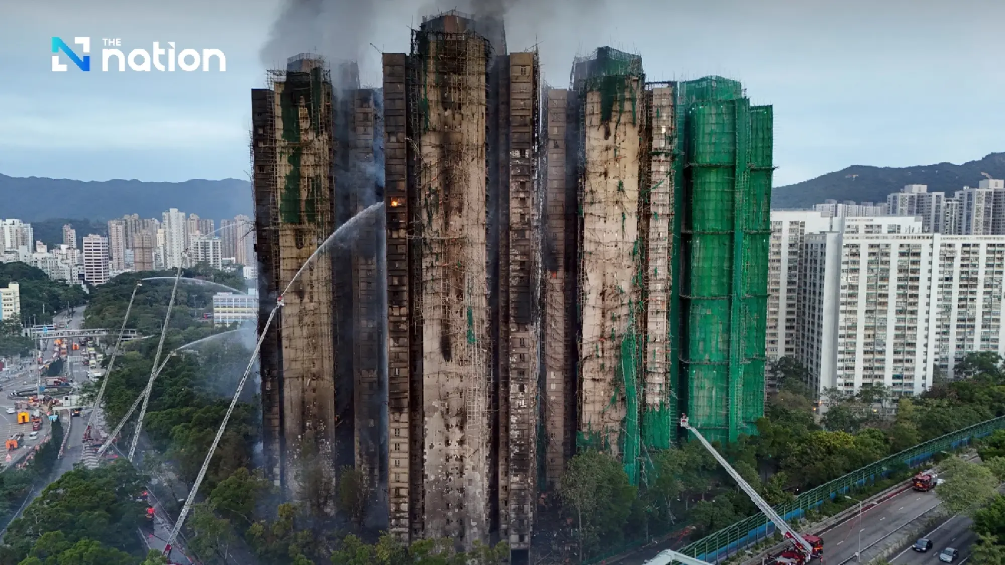 Hong Kong police arrest three as apartment fire death toll rises to 44,  hundreds missing