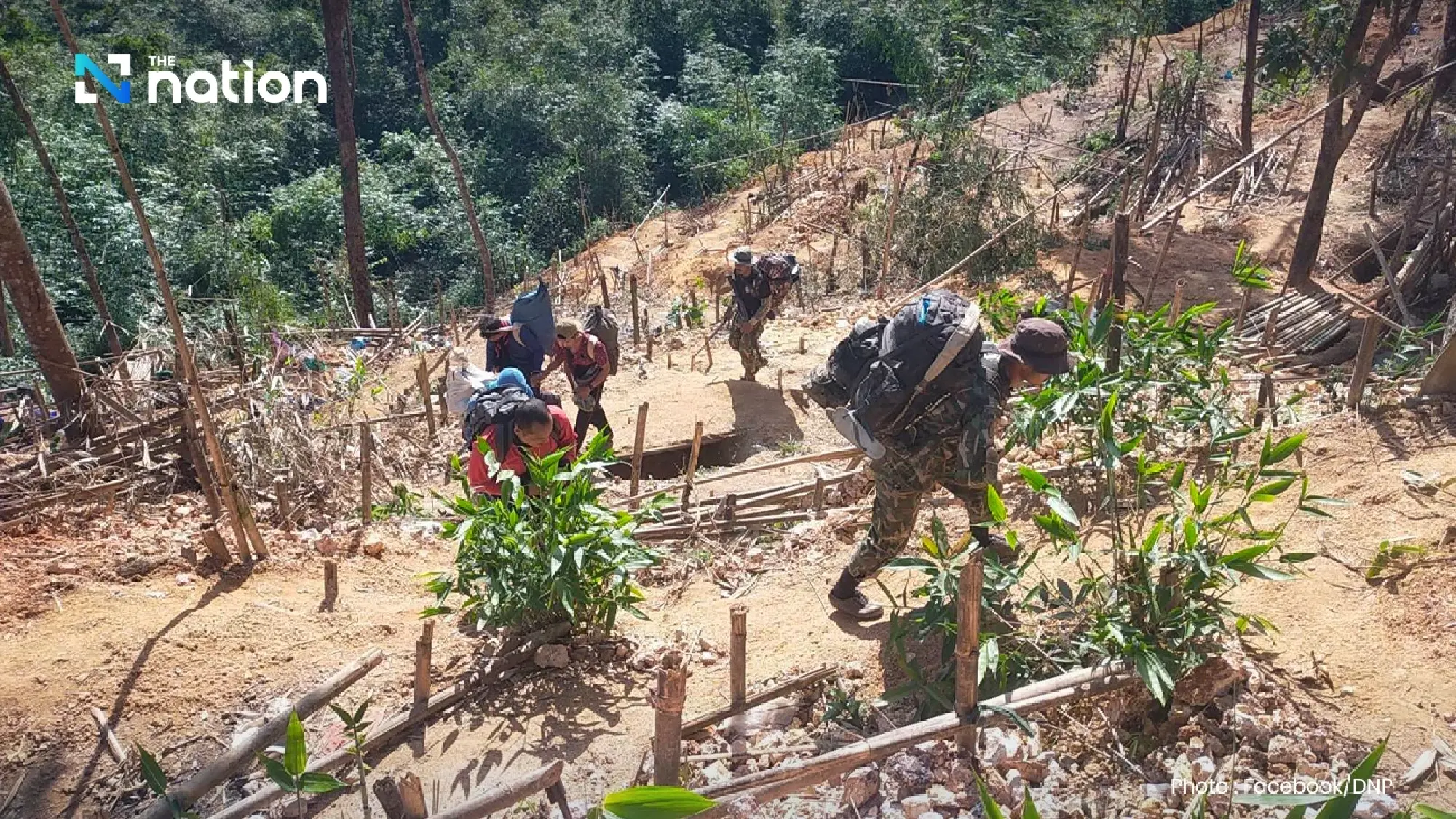 Armed foreign illegal miners arrested in Thong Pha Phum gold-digging raid
