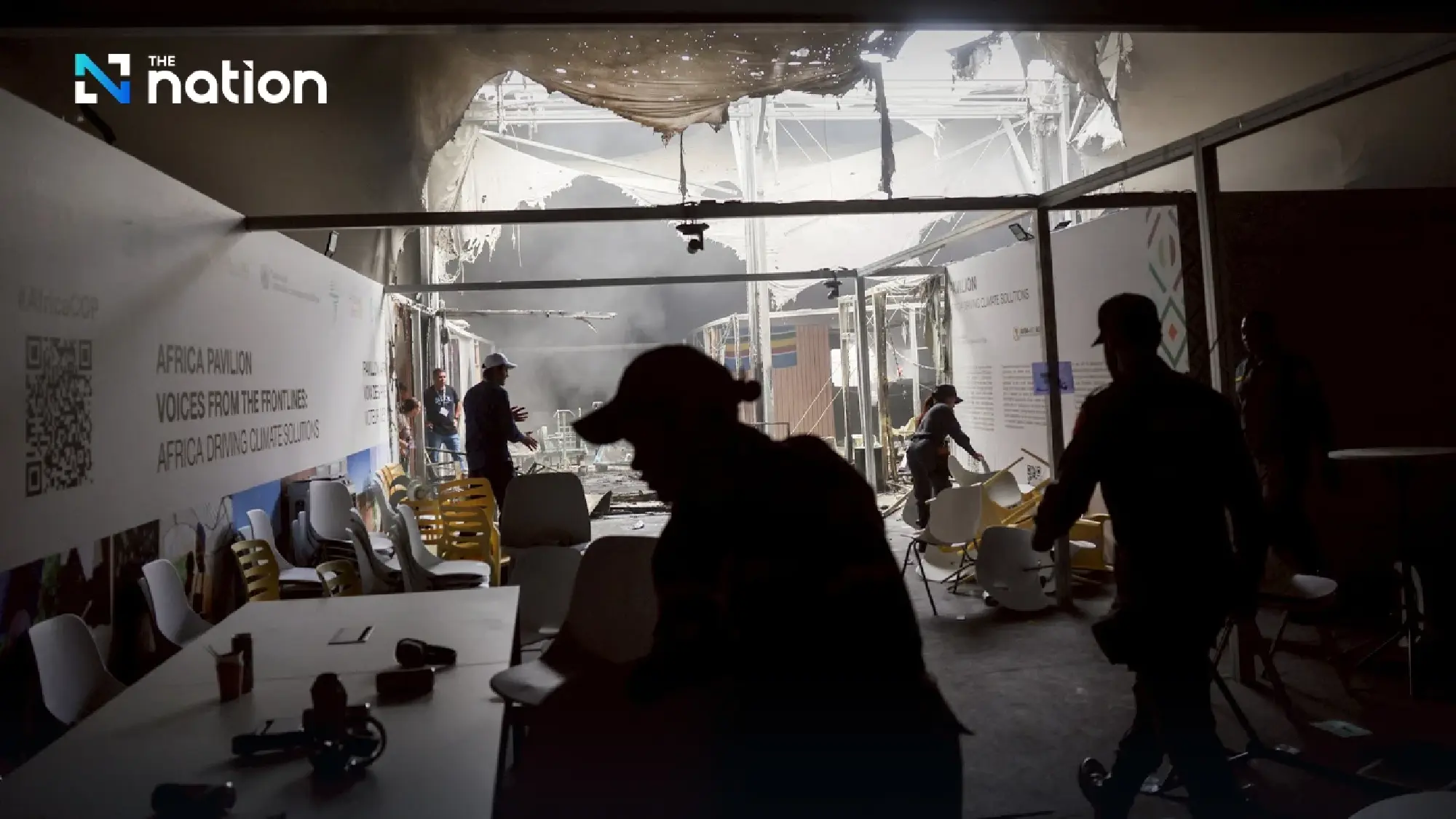 Fire disrupts COP30 climate talks as UN chief urges deal